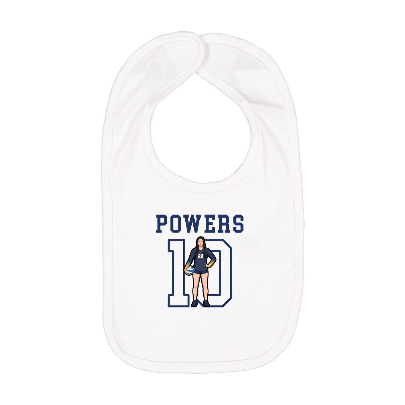 Infant Bib — Shirsey in White