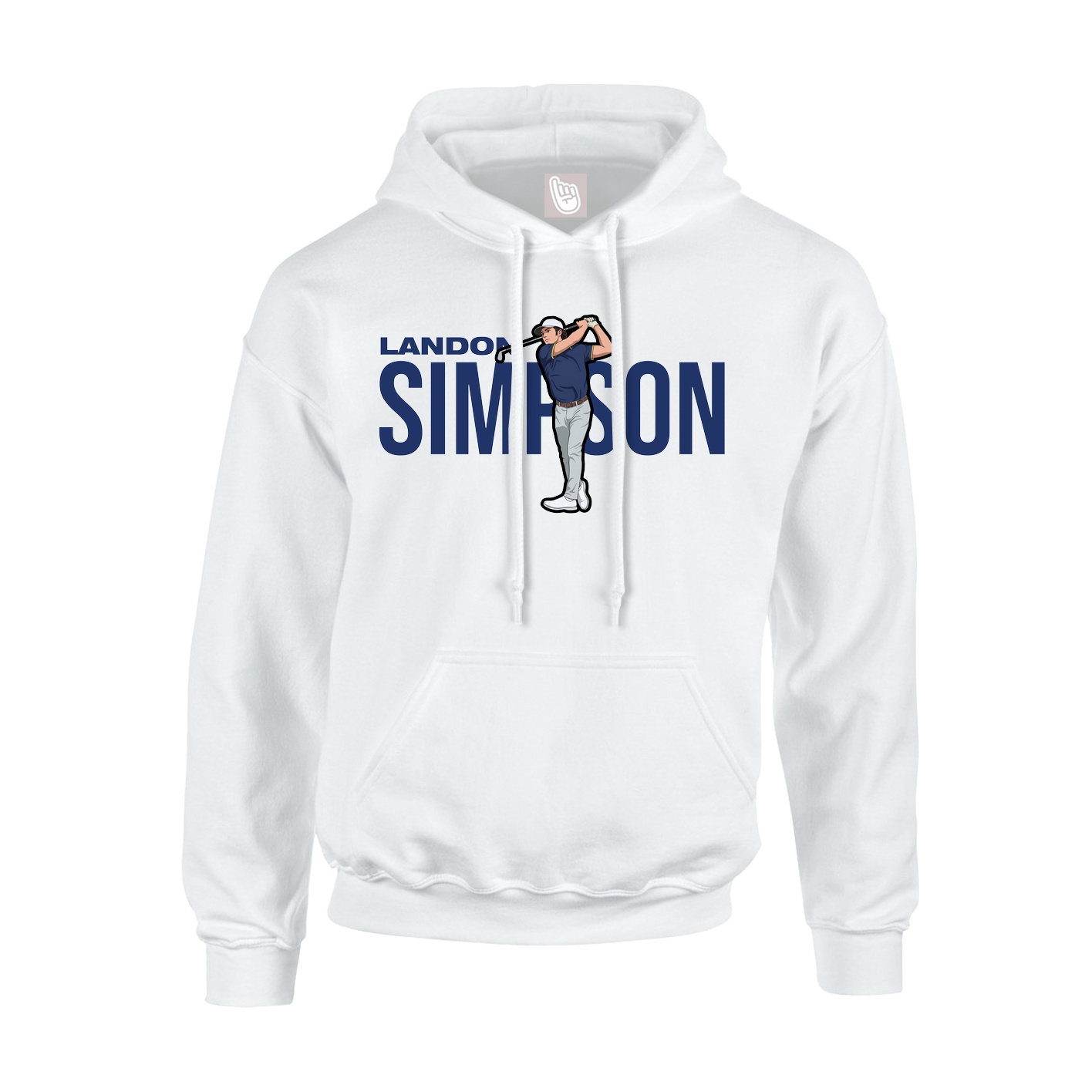 Youth Hoodie — Player Name in White