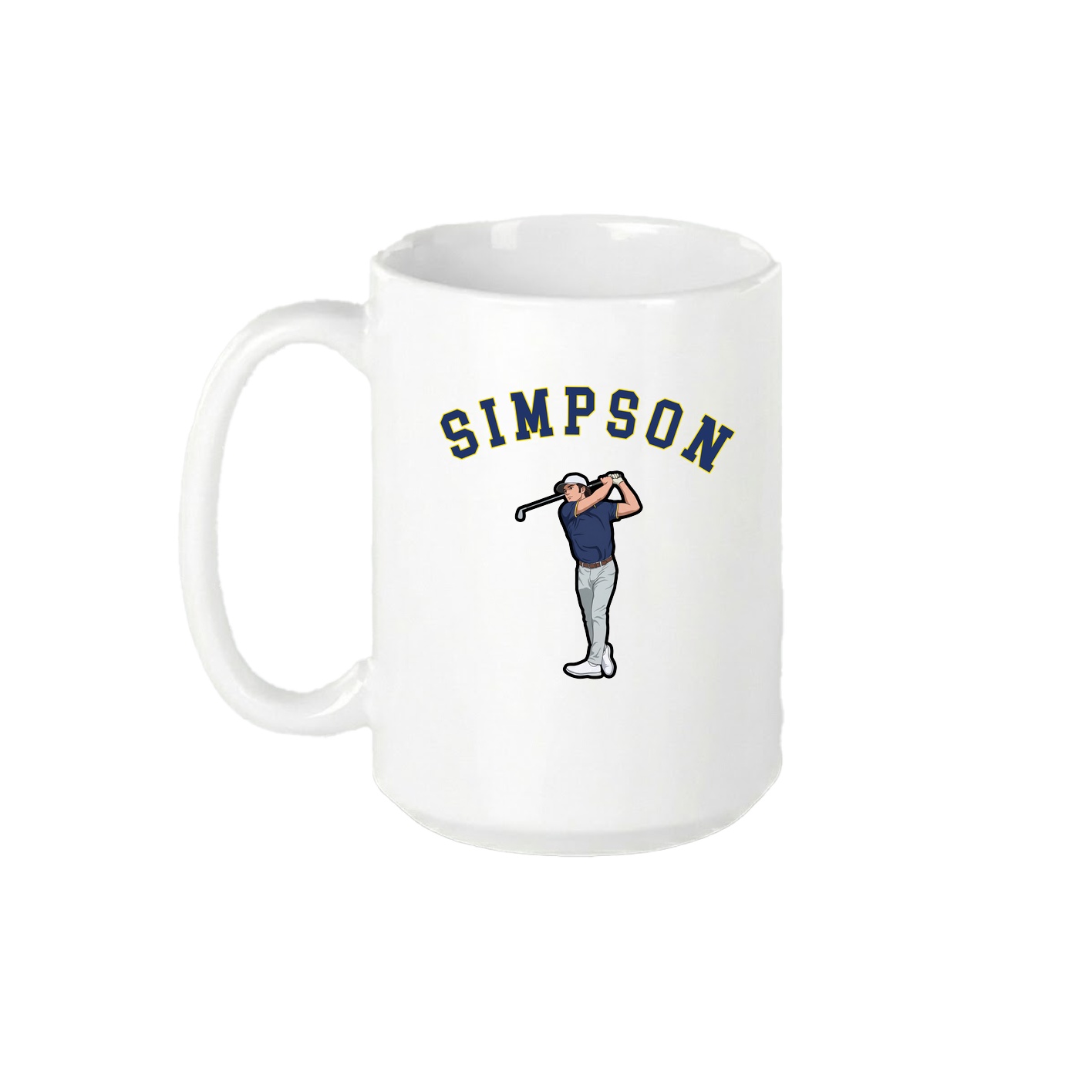 15oz Coffee Mug — Shirsey Arch in White