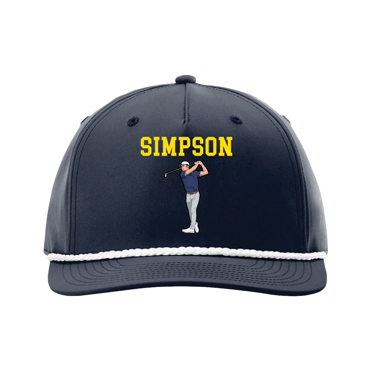 Five-Panel Classic Rope Cap — Shirsey in Navy