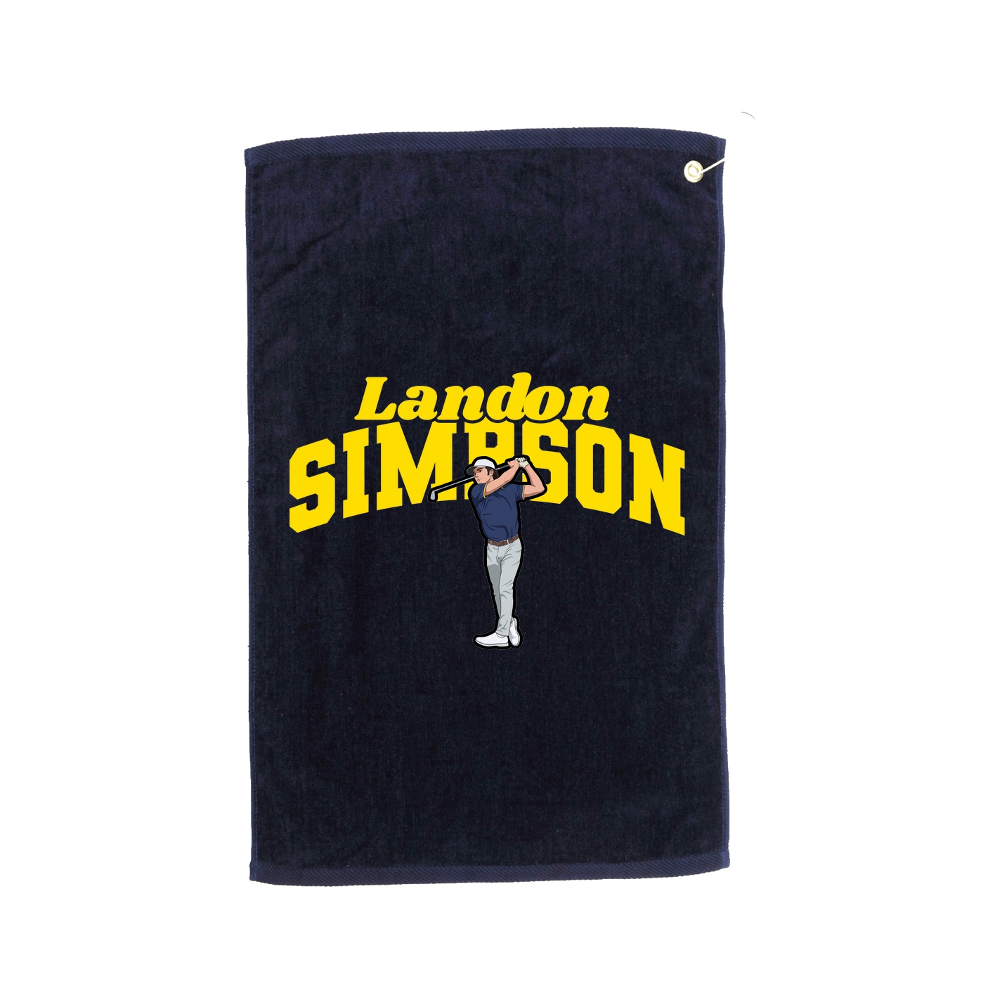 Golf Towel — Signature Arch in Navy