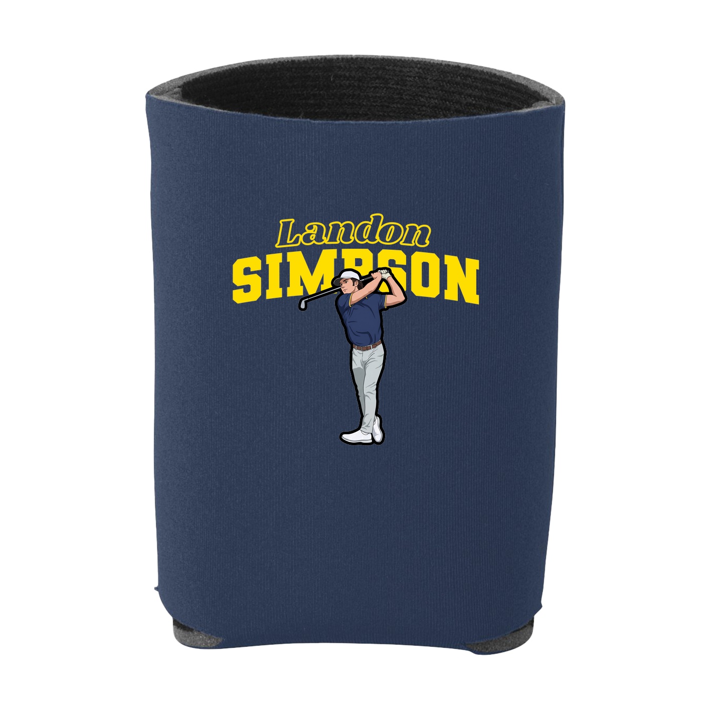Can Holder — Name Arch in Navy