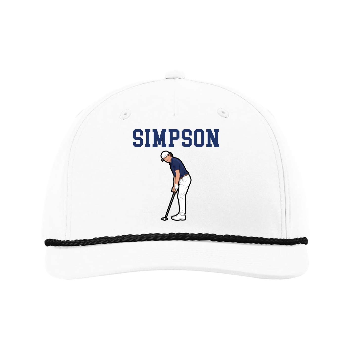 Five-Panel Classic Rope Cap — Shirsey in White