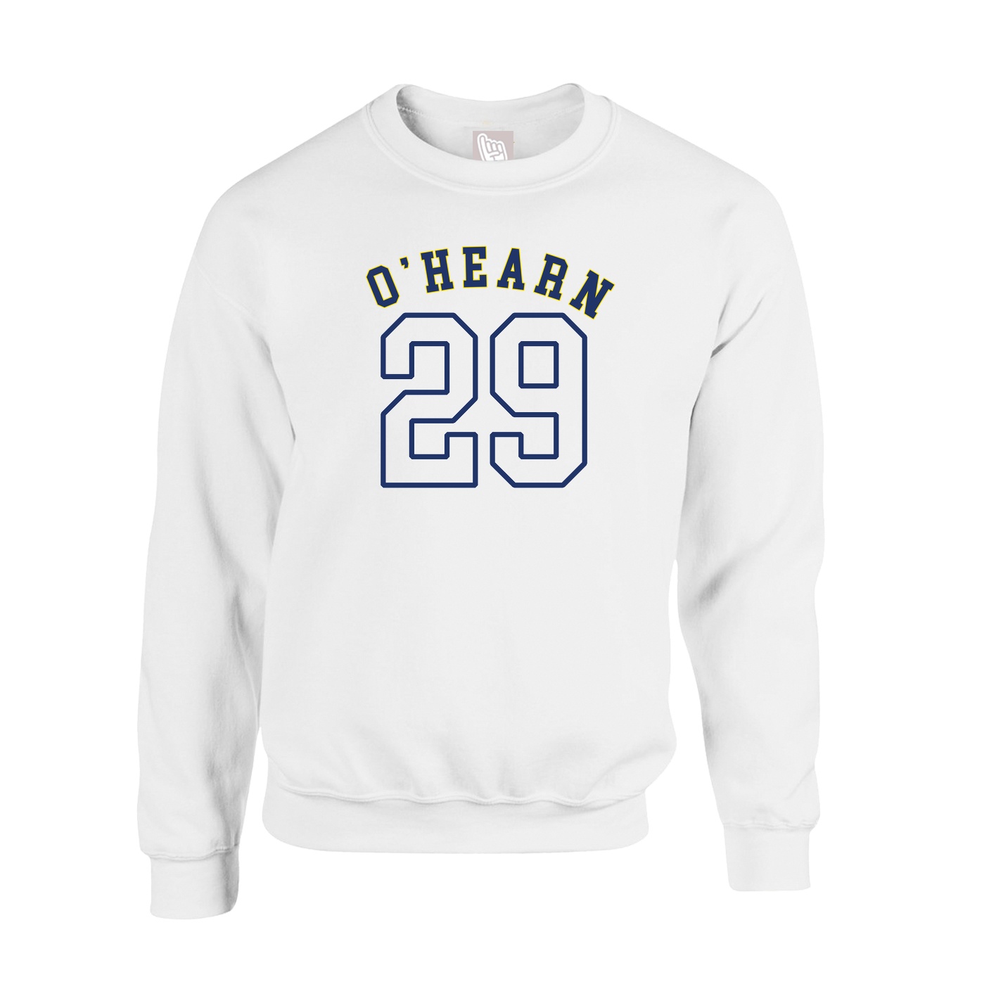 Fleece Crew — Shirsey Arch in White