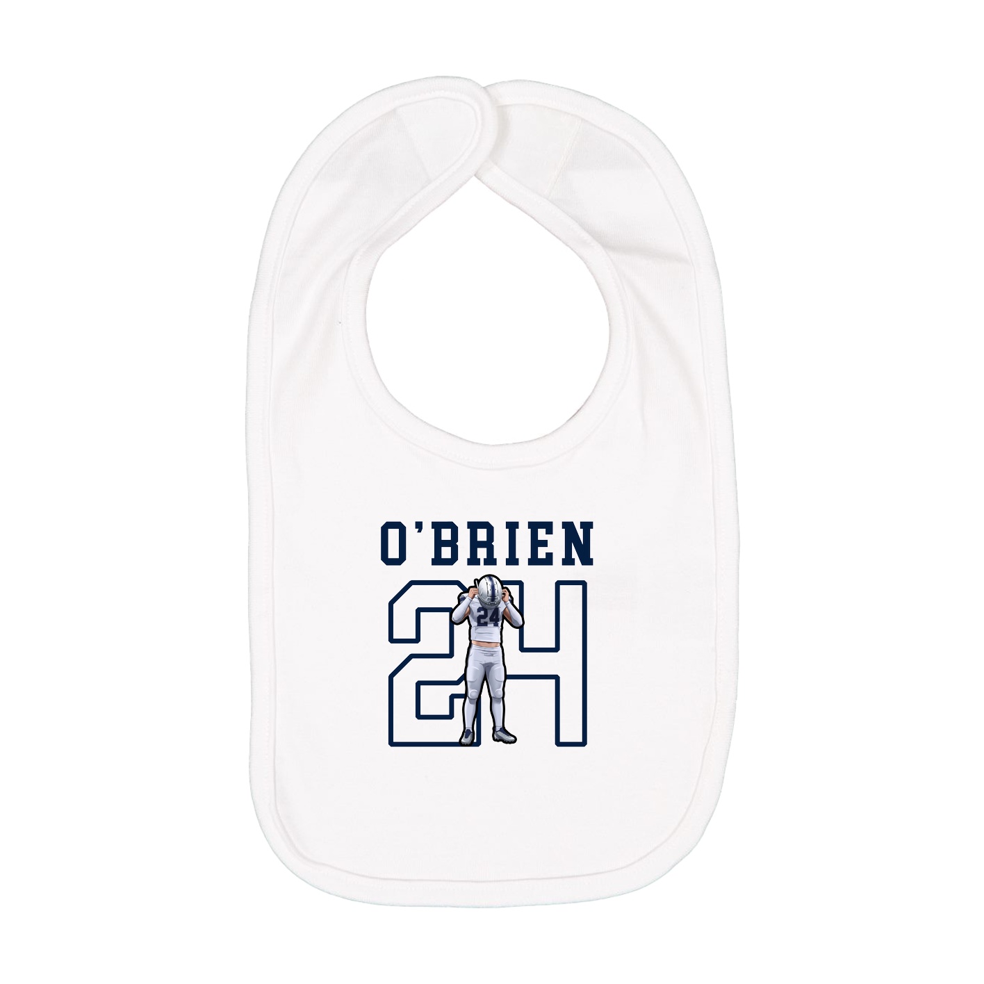 Infant Bib — Shirsey in White