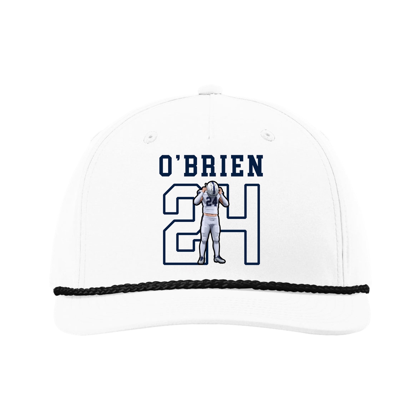 Five-Panel Classic Rope Cap — Shirsey in White