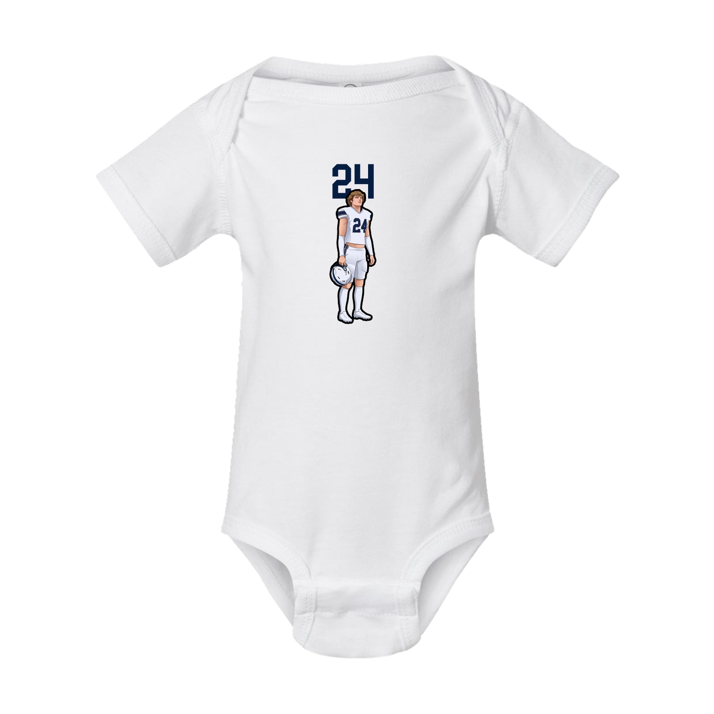 Baby Onesie — Number Top in White