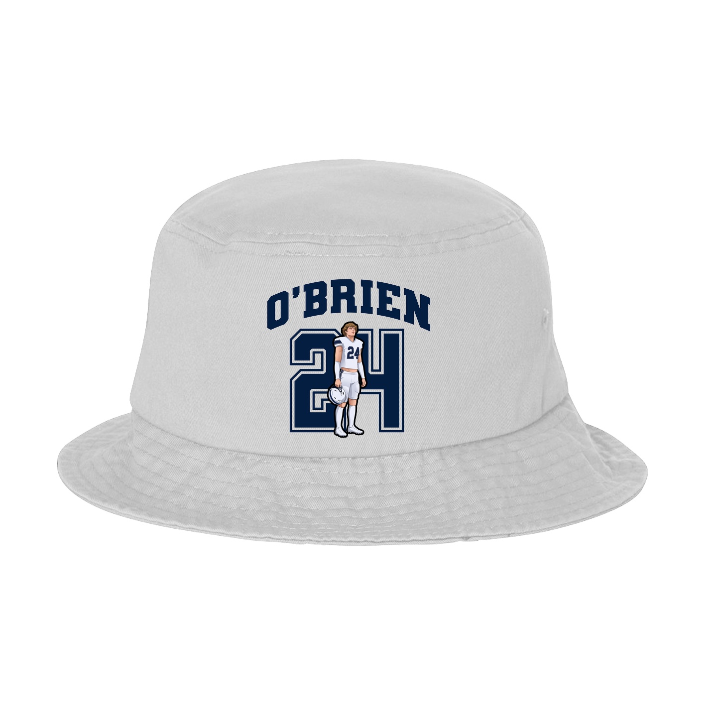 Bucket Cap — Number in White
