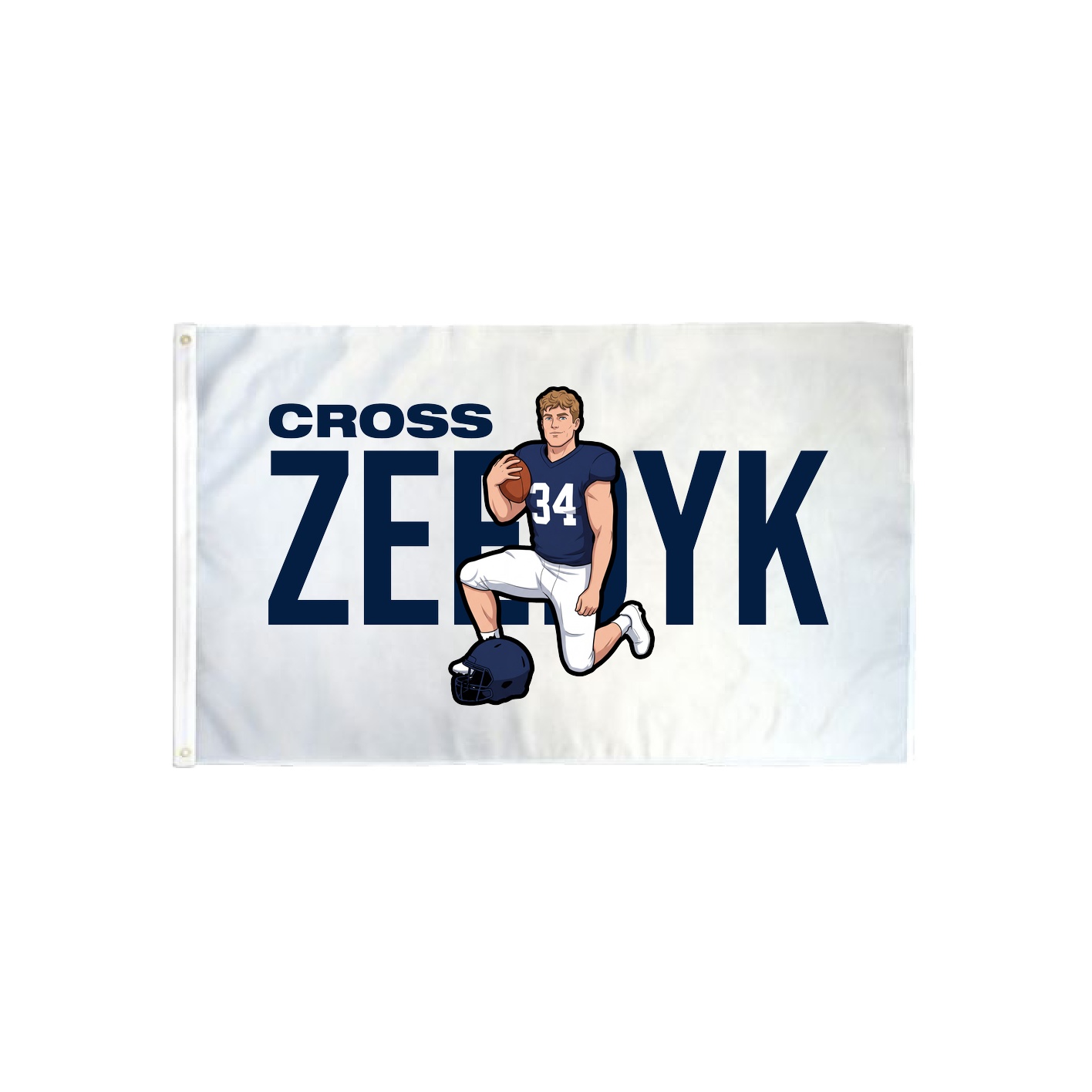 3x5 Flag — Player Name in Classic