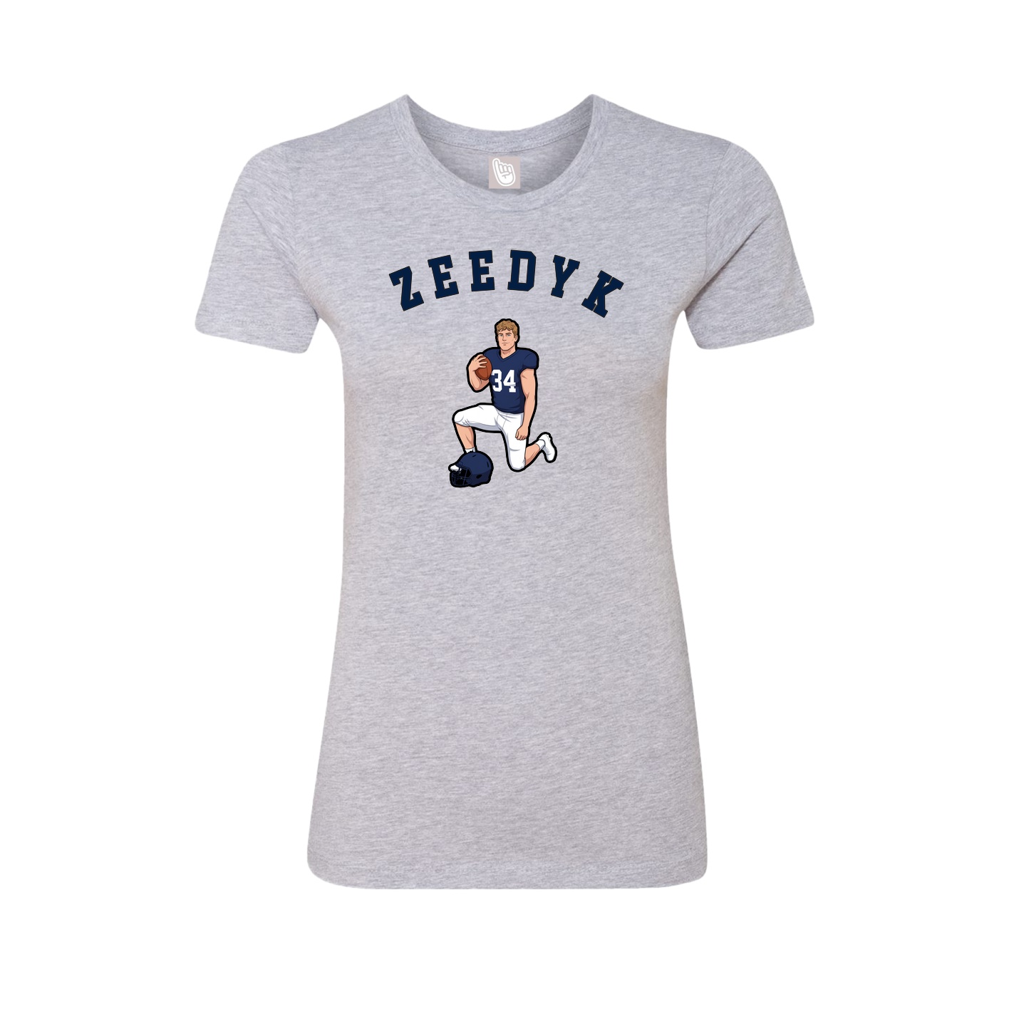 Fitted Women's Tee — Shirsey Arch in Grey