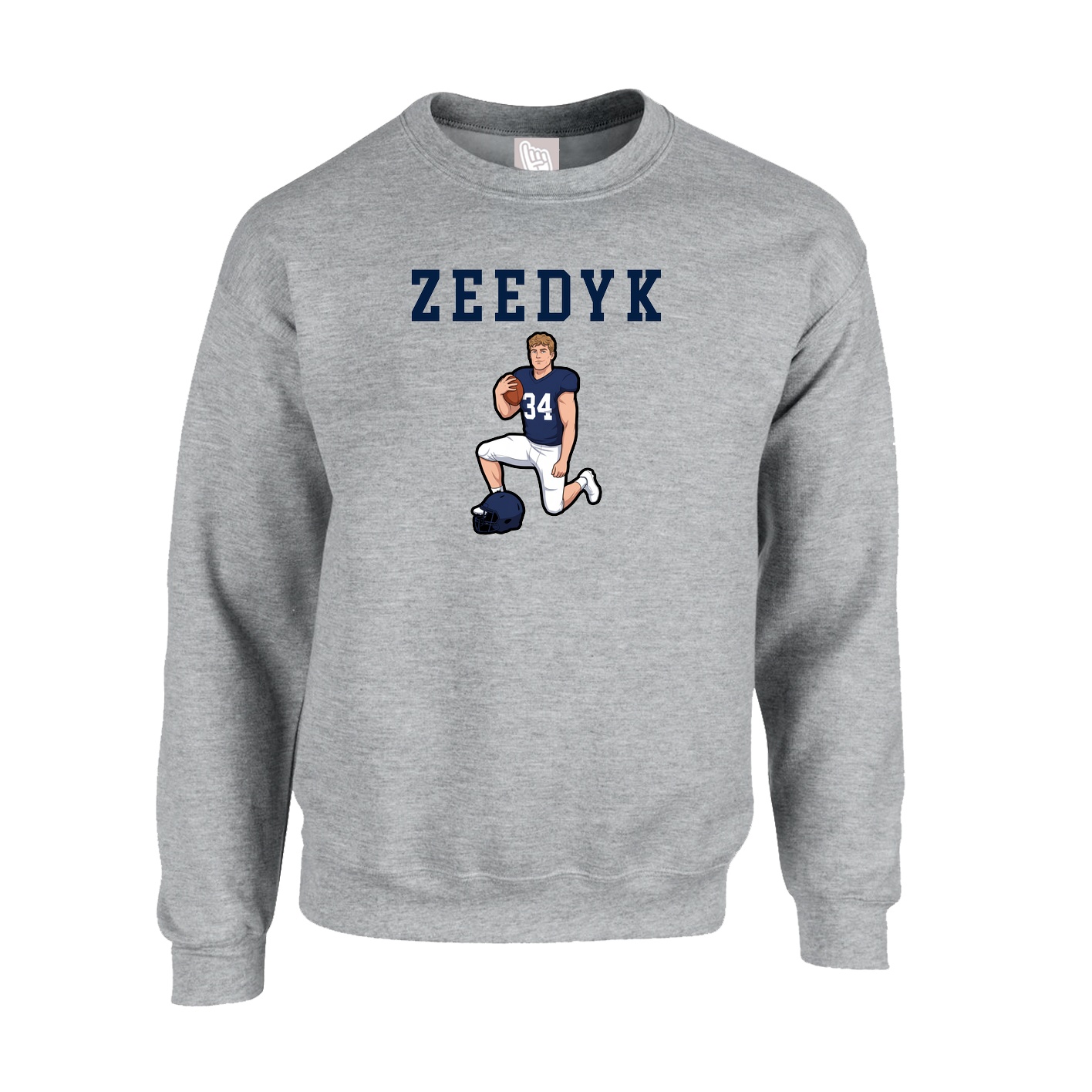 Fleece Crew — Shirsey in Grey