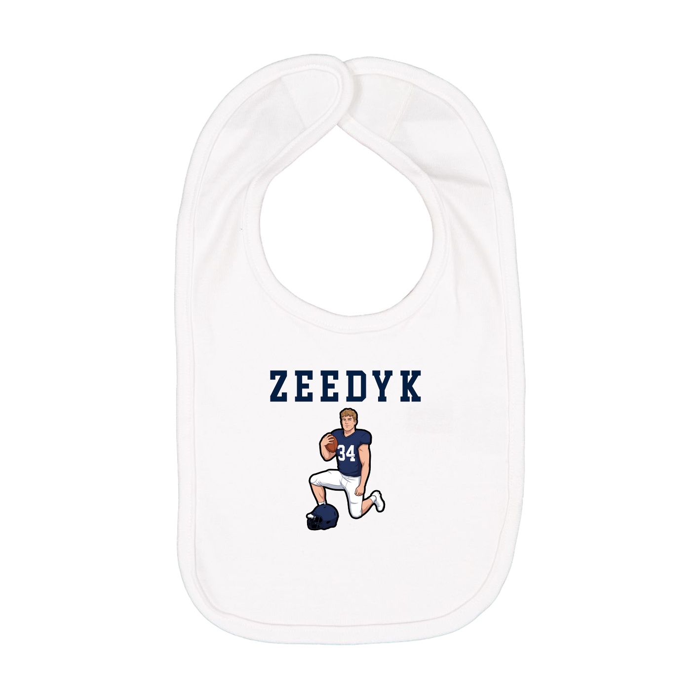 Infant Bib — Shirsey in White