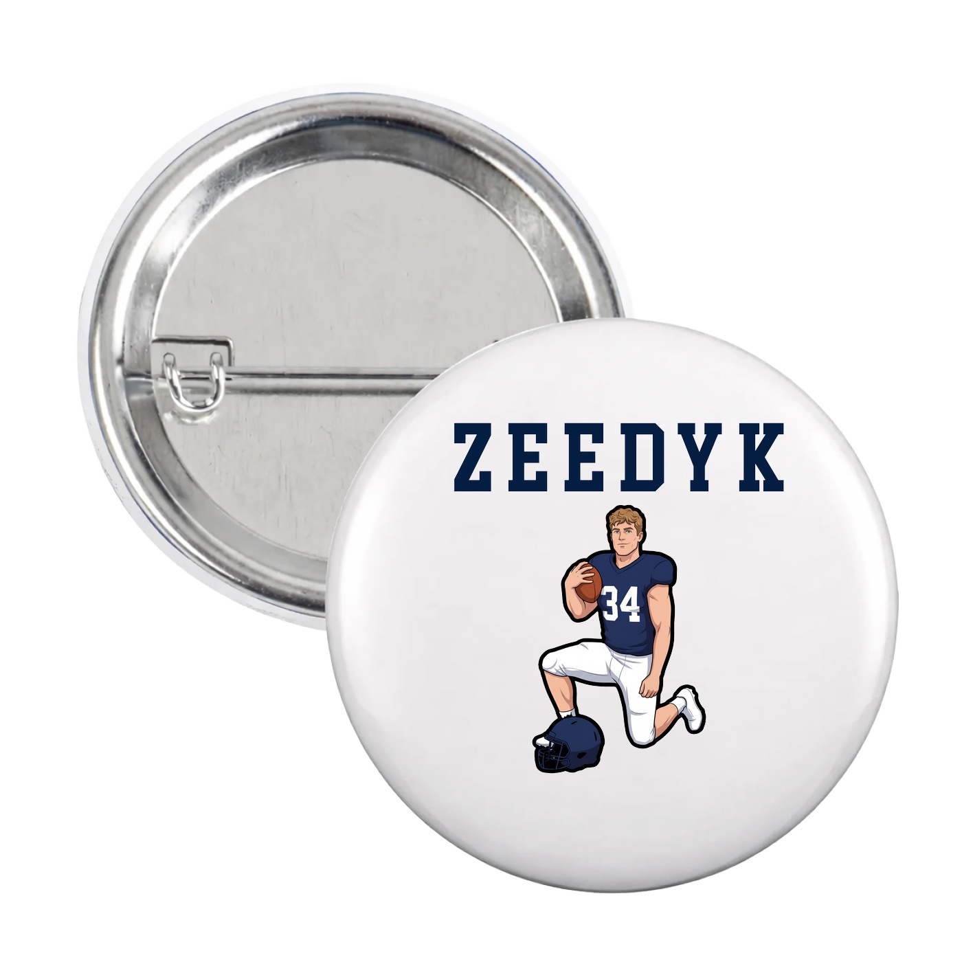 Game Day Button — Shirsey in White