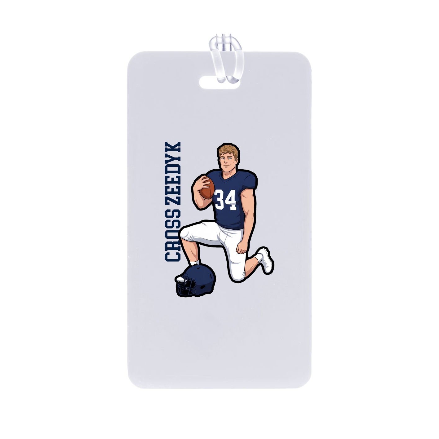 Bag Tag — Name Vertical in Classic