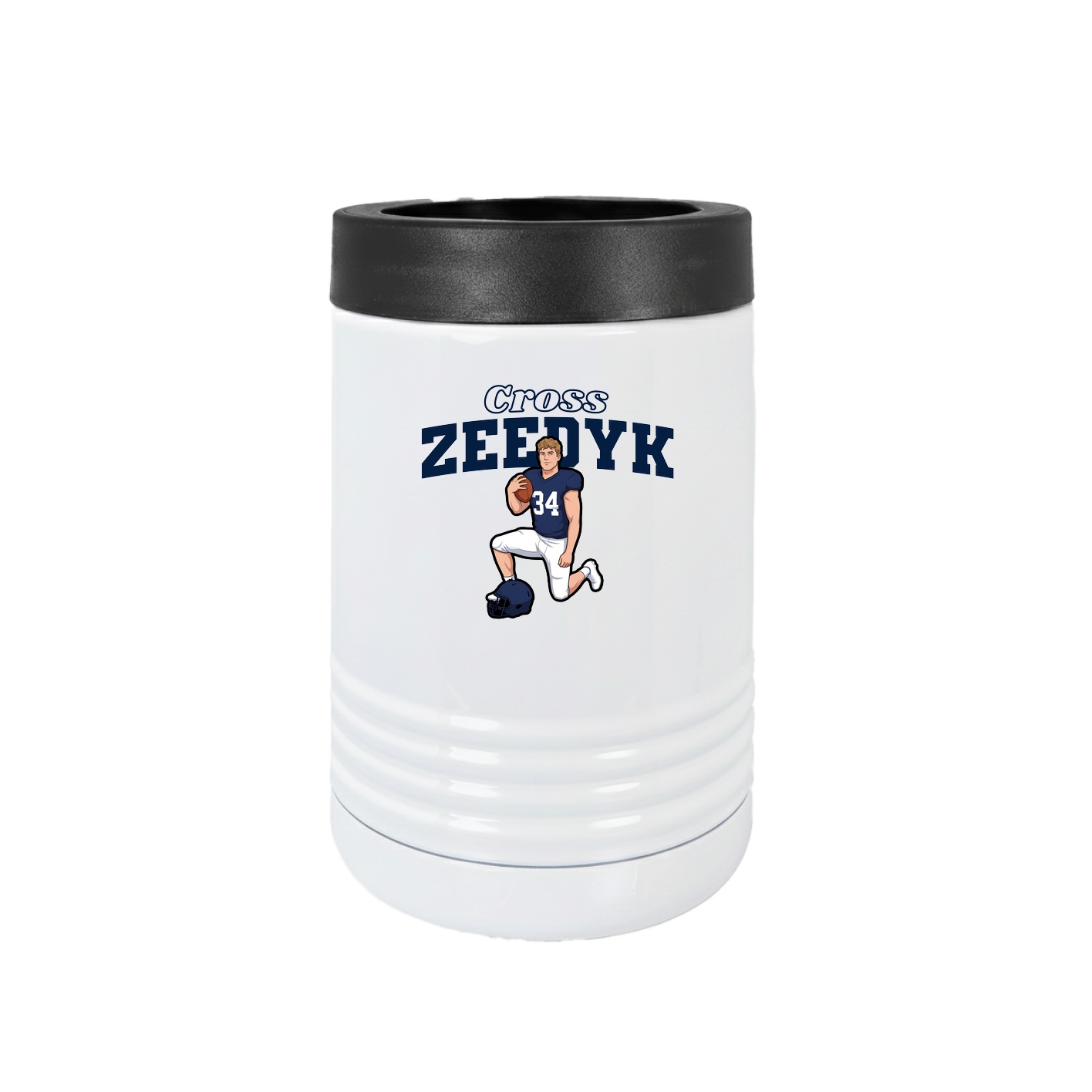 Beverage Holder — Name Arch in White