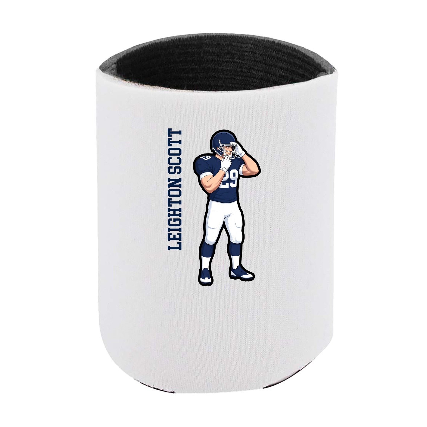 Can Holder — Name Vertical in White