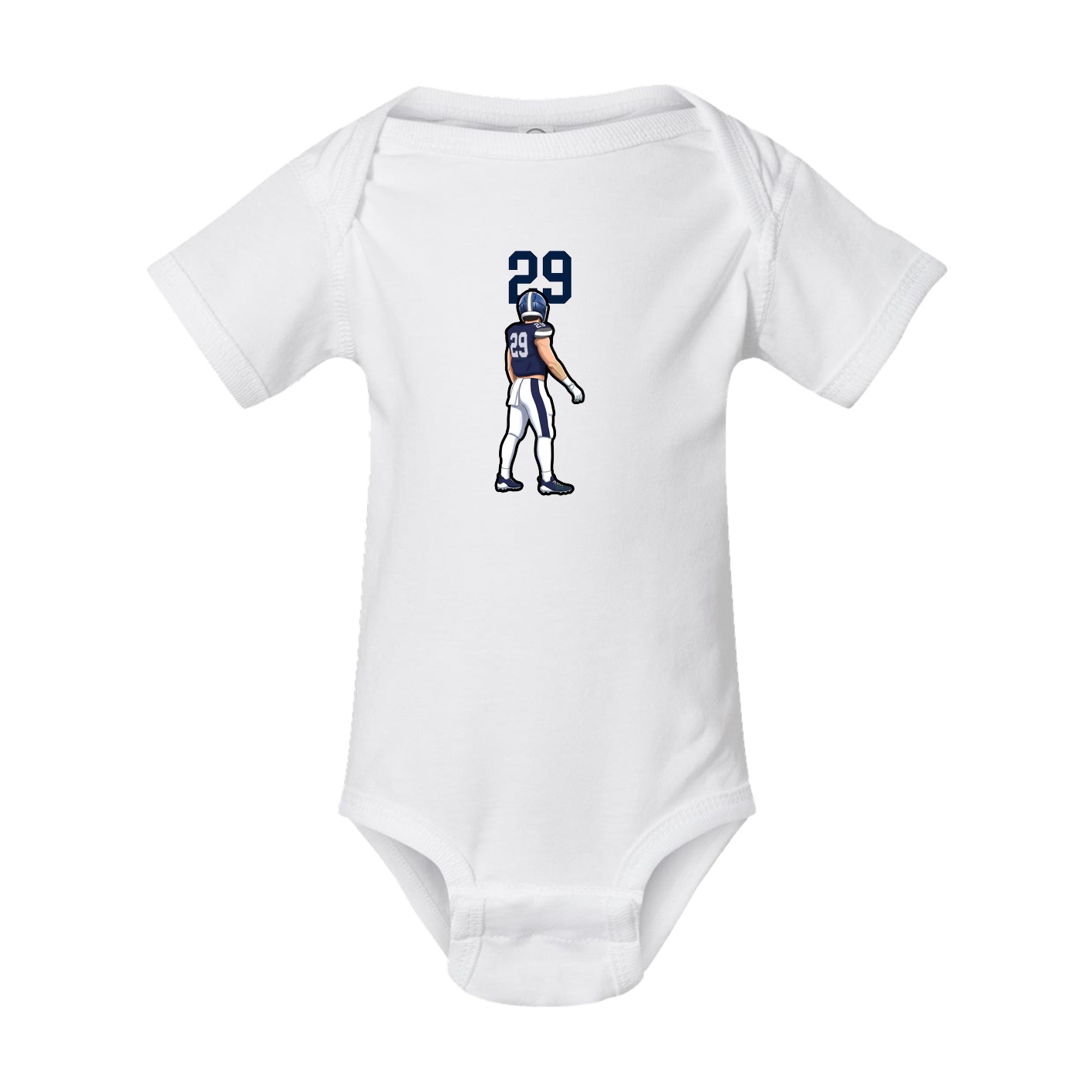Baby Onesie — Number Top in White