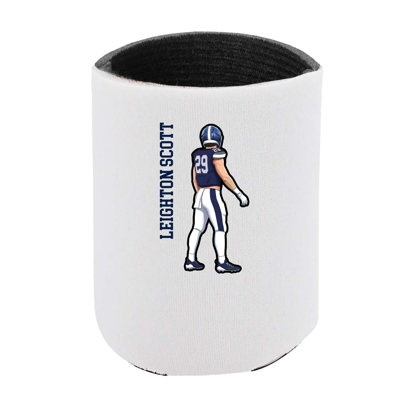 Can Holder — Name Vertical in White
