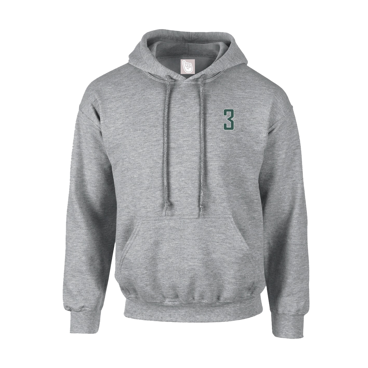 Hoodie — Front Shirsy in Grey
