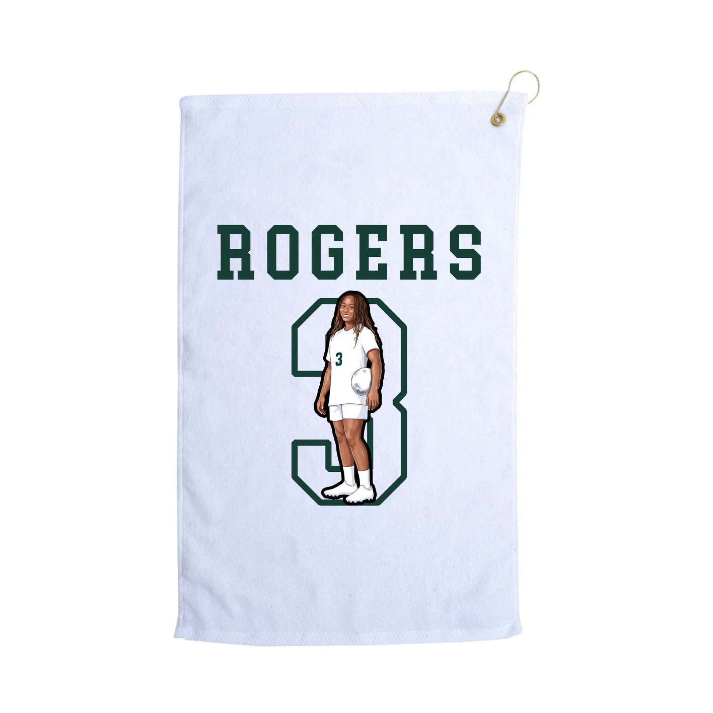 Golf Towel — Shirsey in White