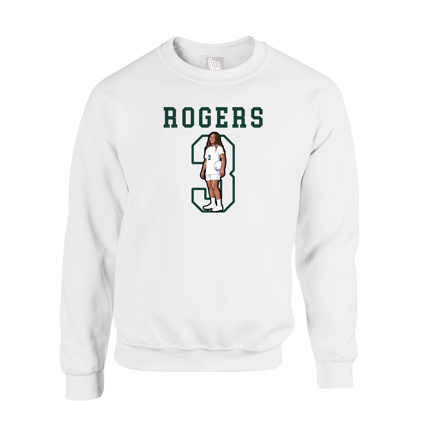 Fleece Crew — Shirsey in White