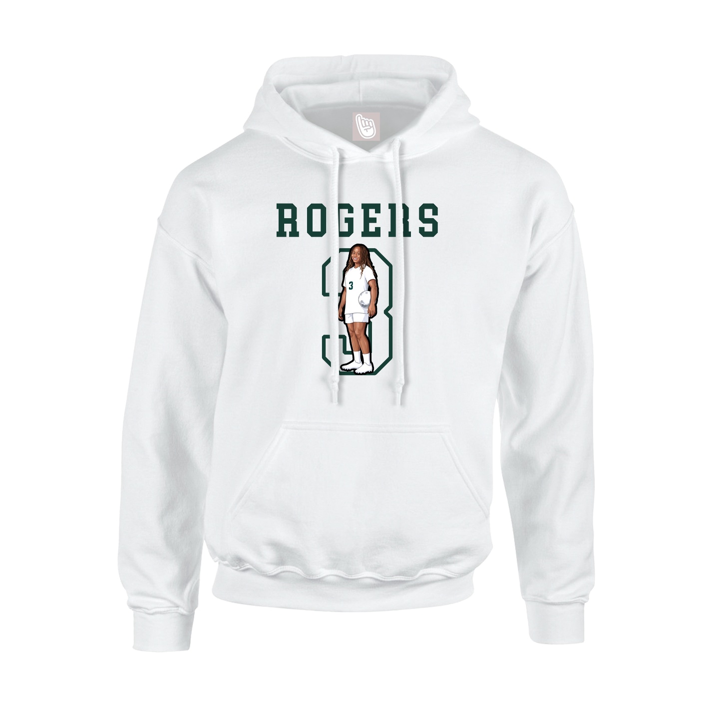 Youth Hoodie — Shirsey in White