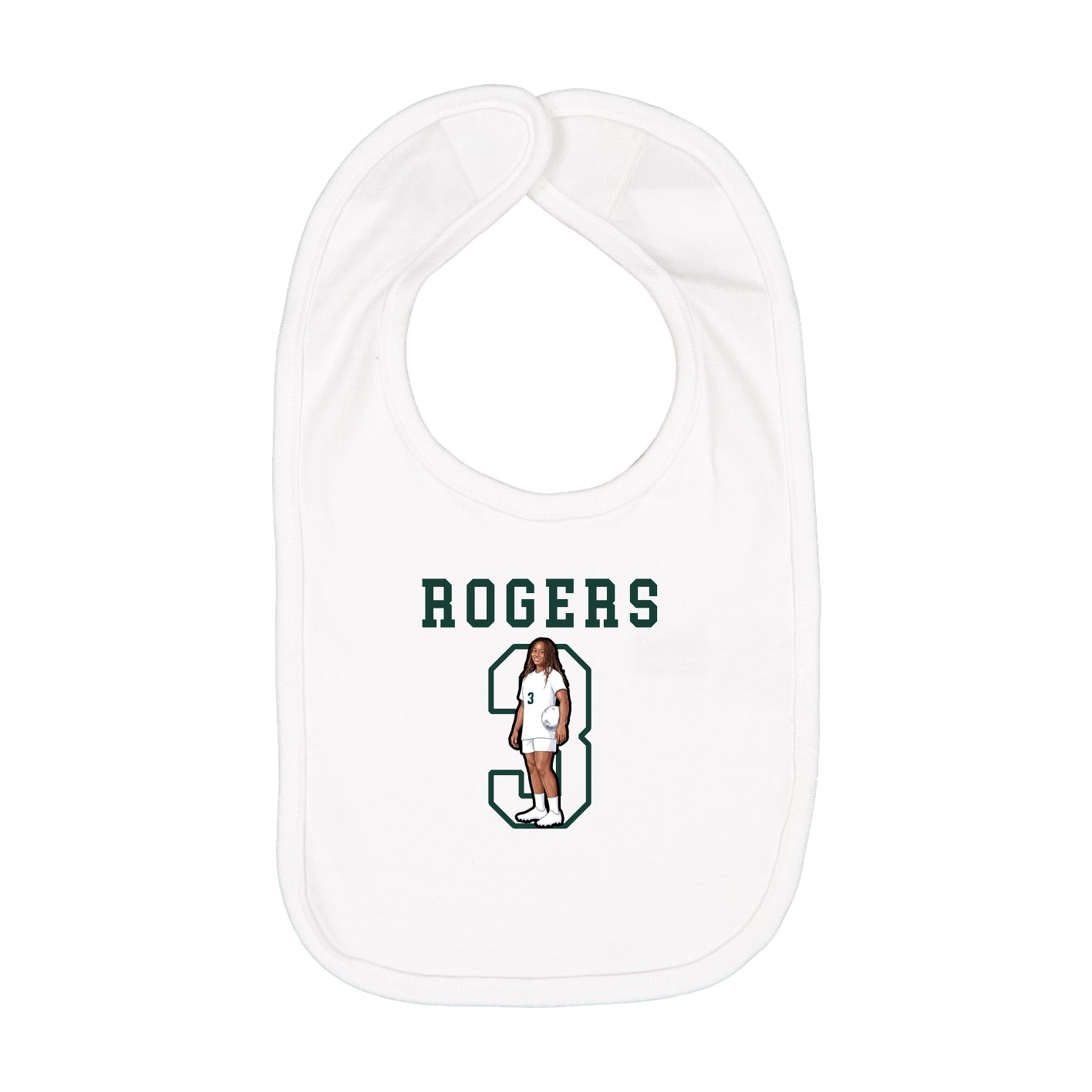 Infant Bib — Shirsey in White