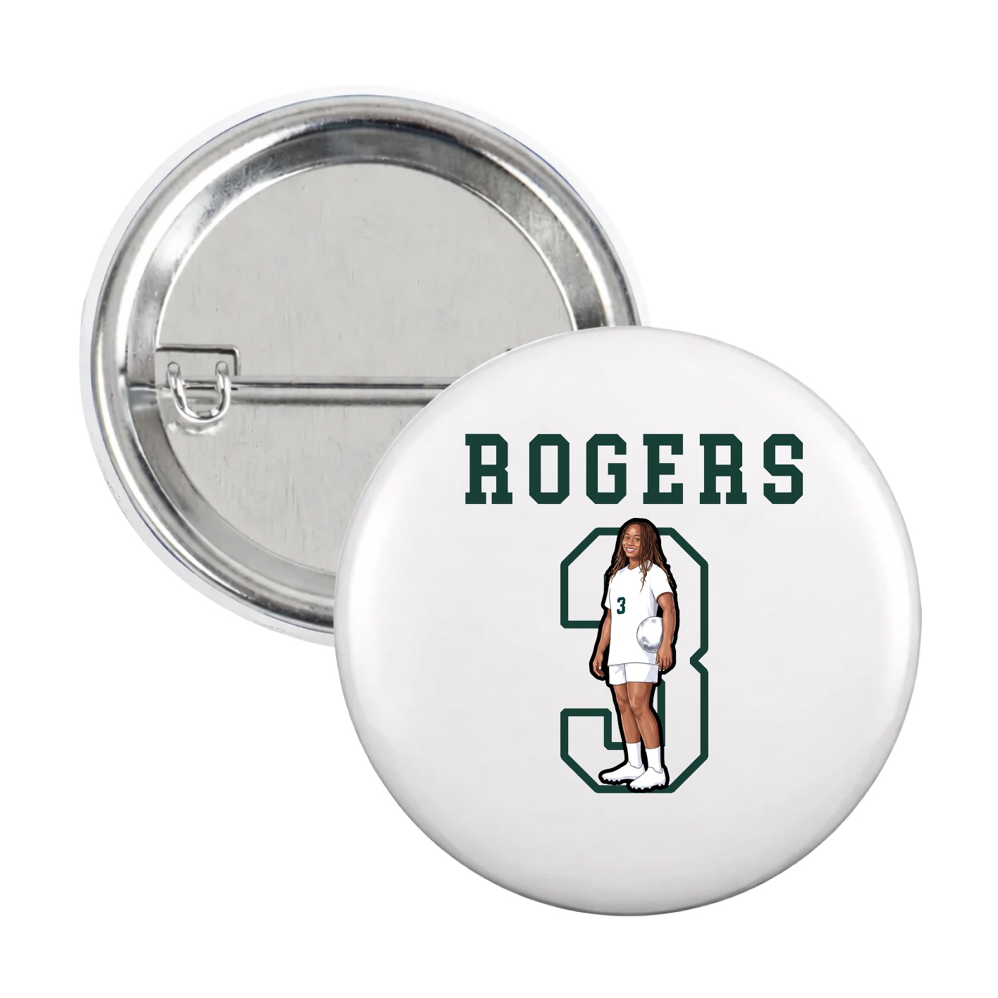 Game Day Button — Shirsey in White