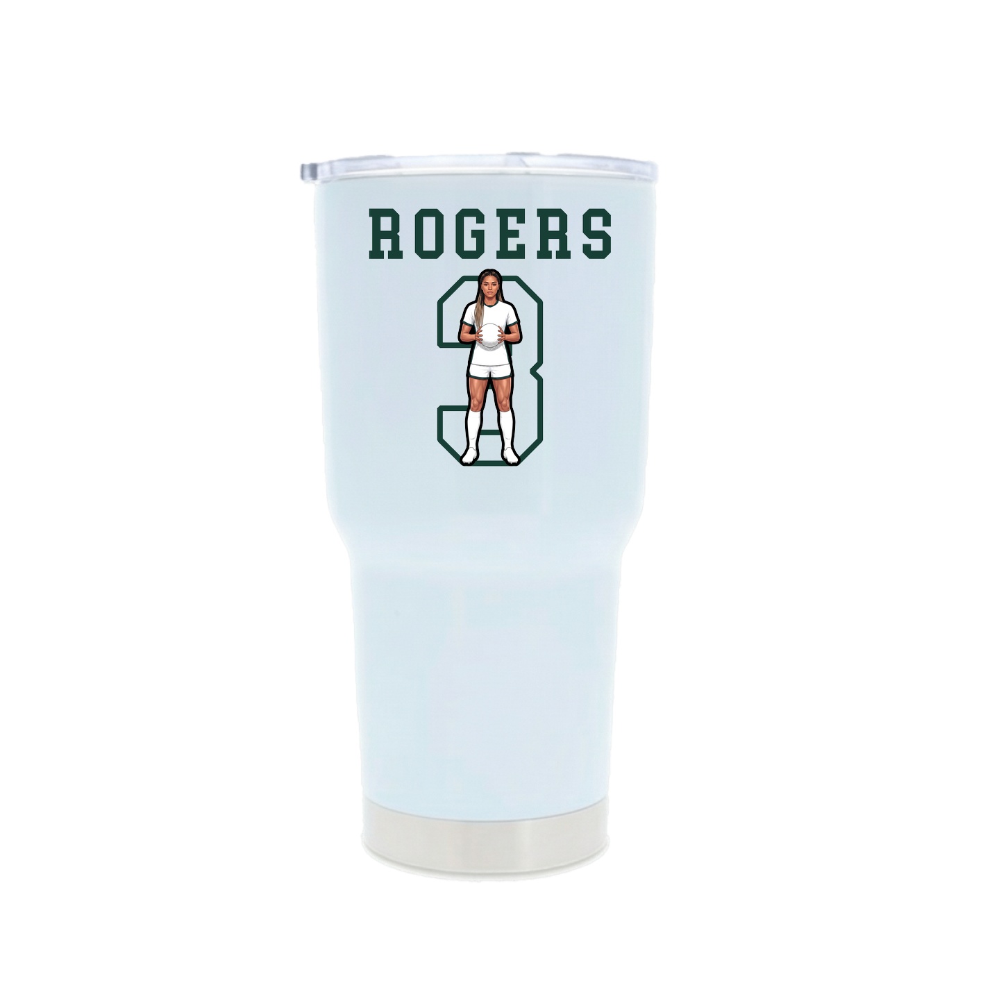 30oz Stainless Steel Tumbler — Shirsey in White