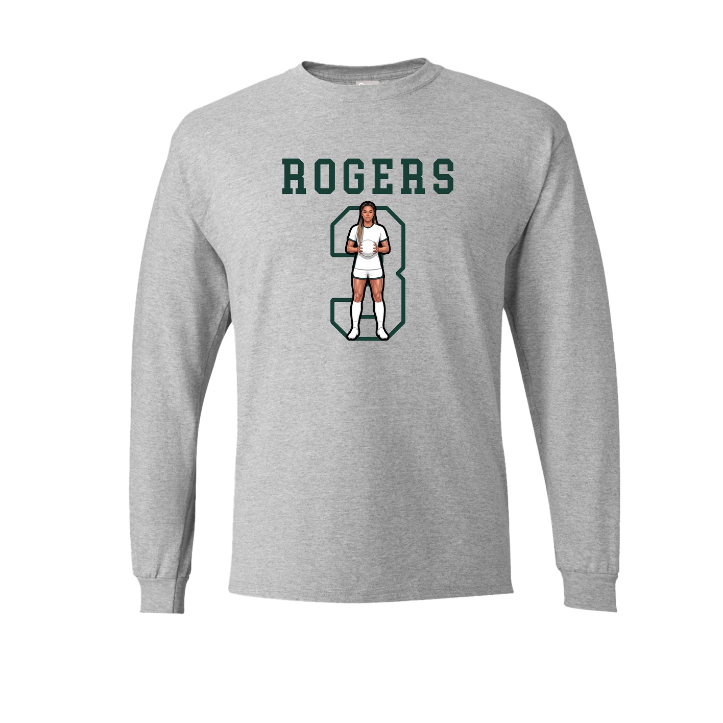 Long Sleeve Tee — Shirsey in Grey