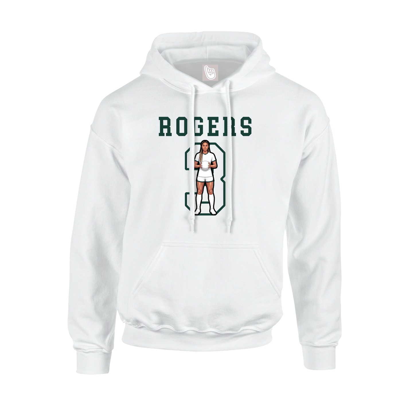 Hoodie — Shirsey in White