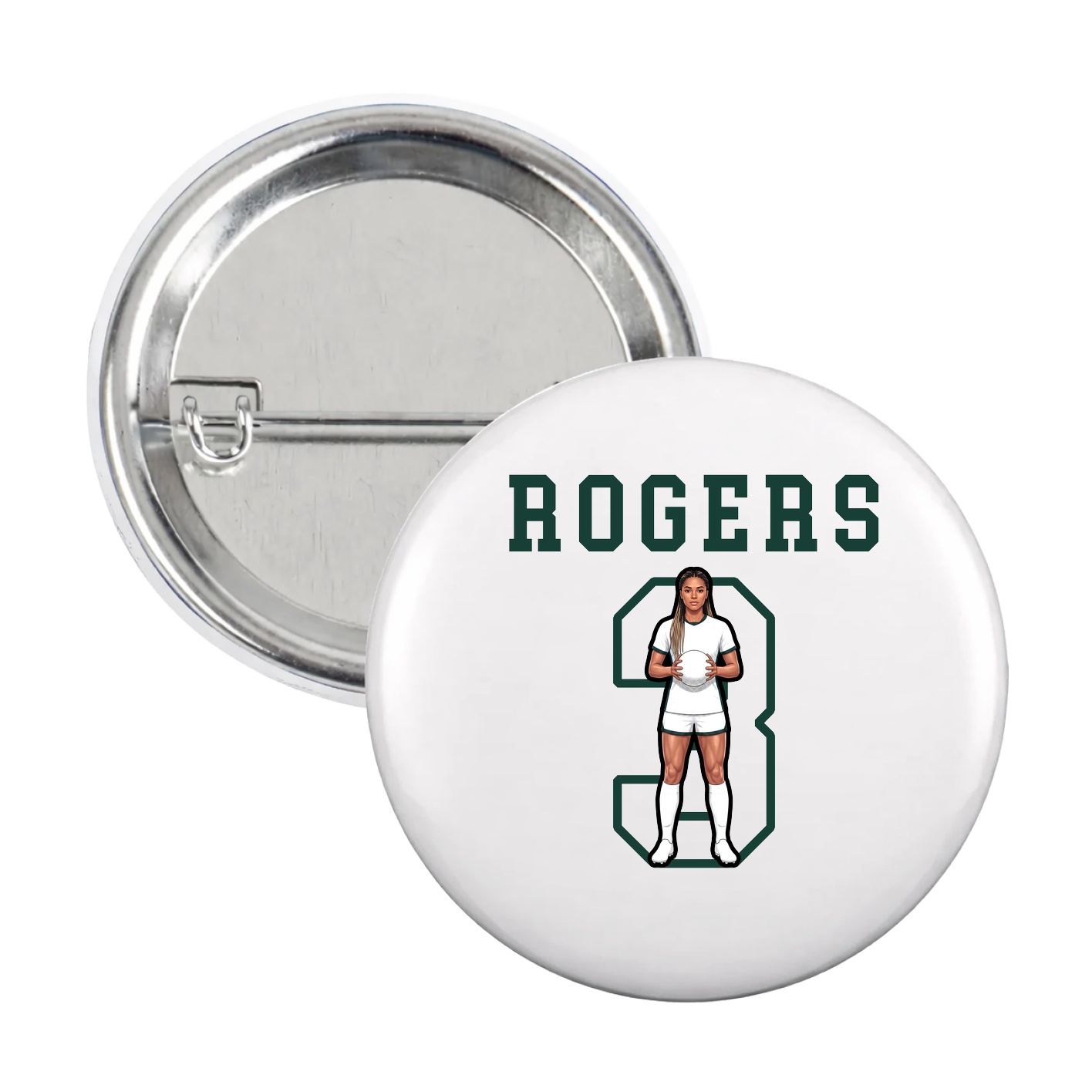 Game Day Button — Shirsey in White