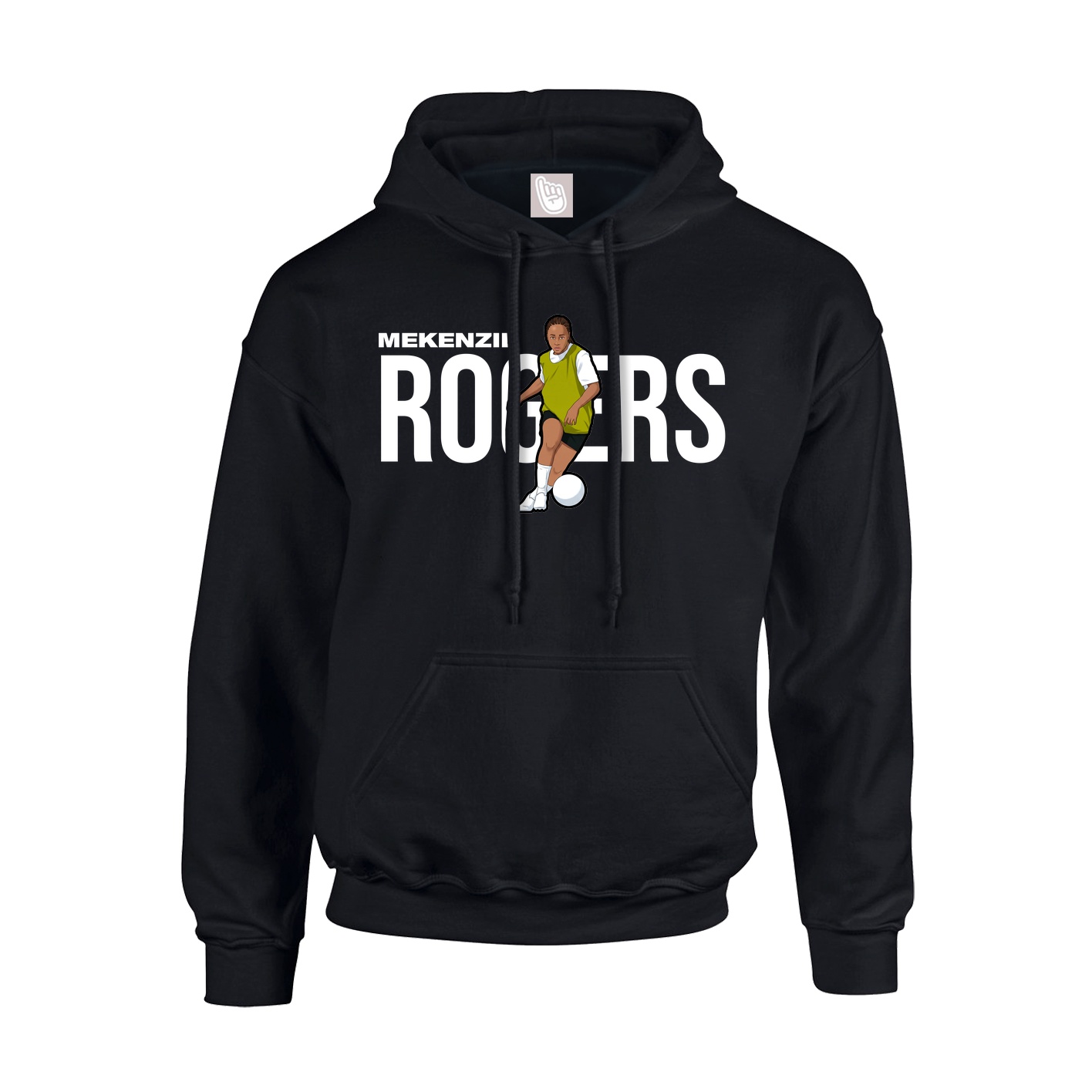 Hoodie — Player Name in Black