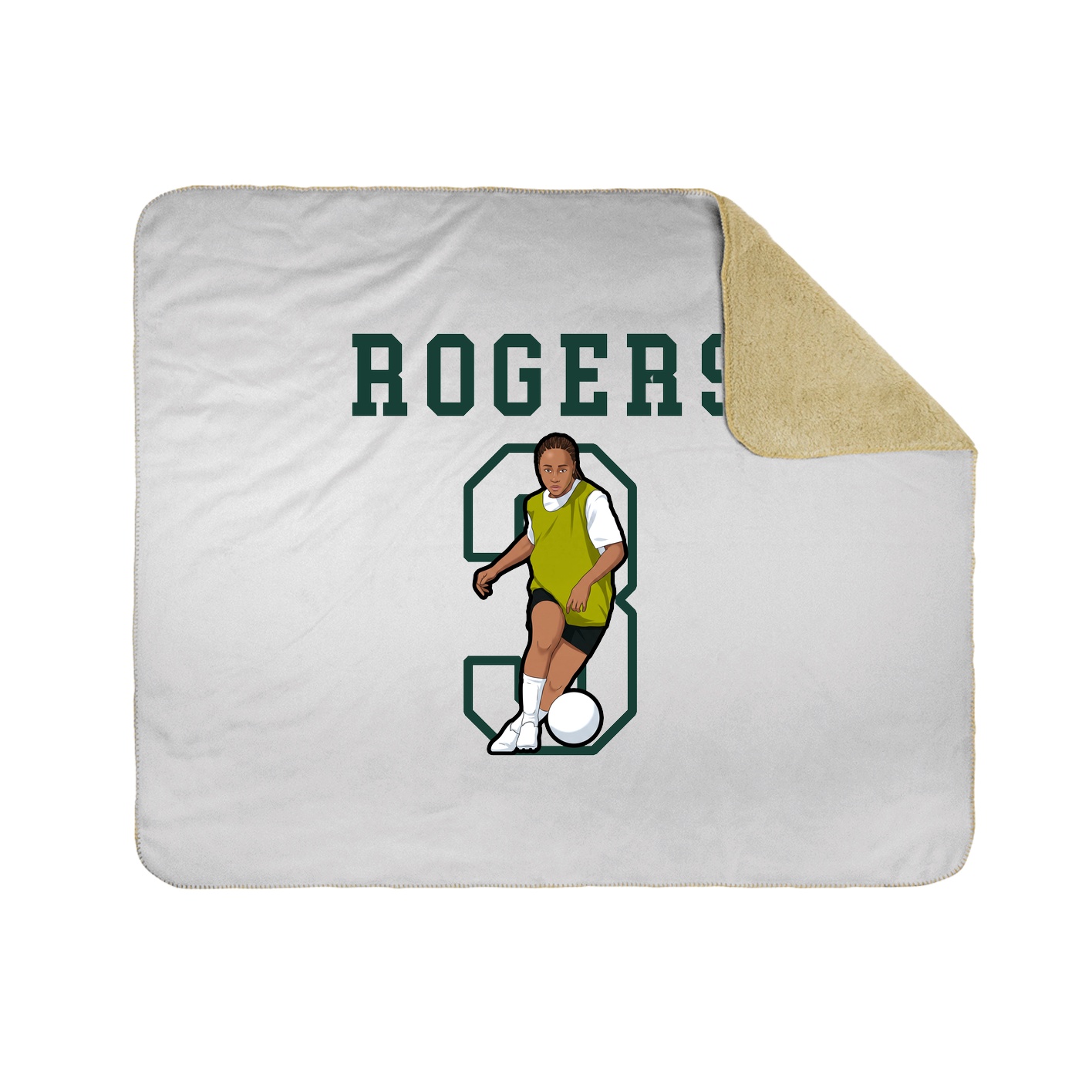 Throw Blanket — Shirsey in White