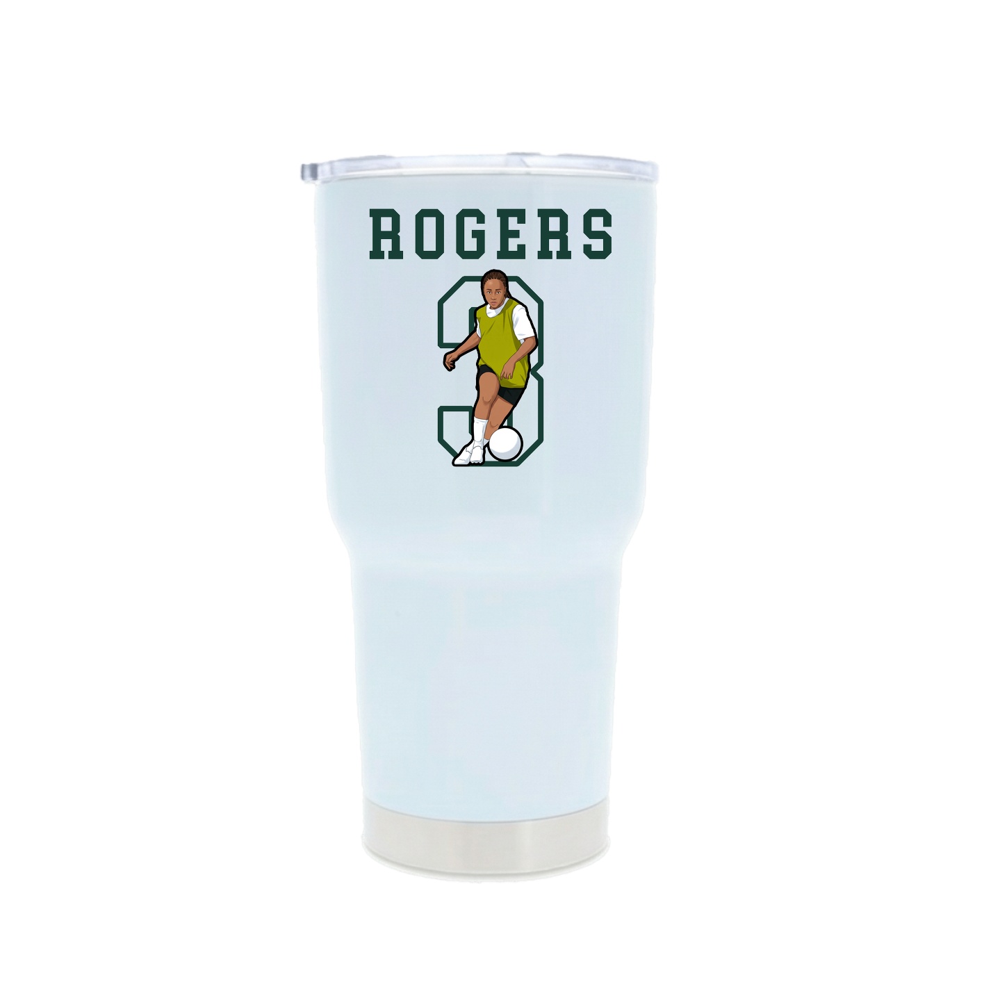 30oz Stainless Steel Tumbler — Shirsey in White