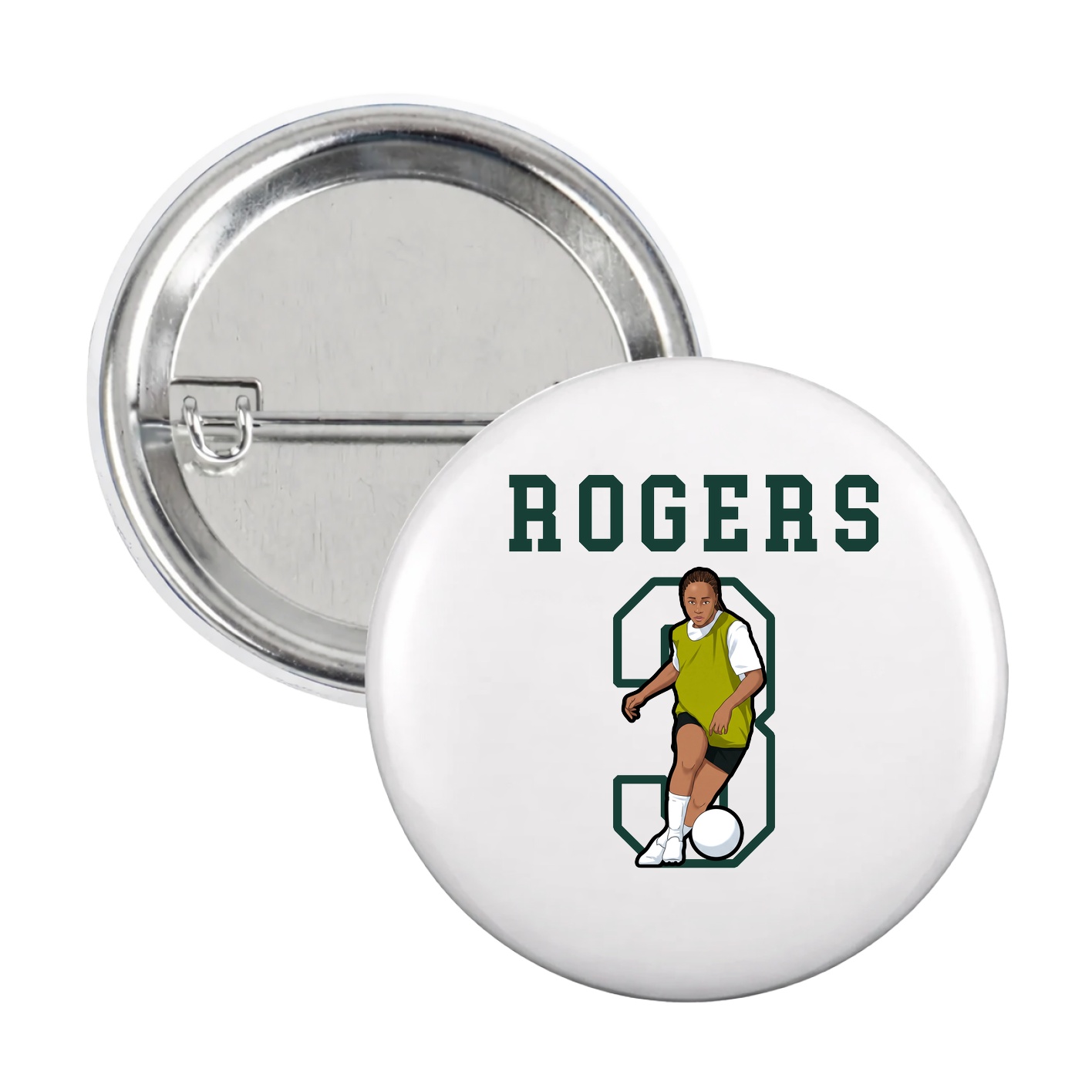 Game Day Button — Shirsey in White