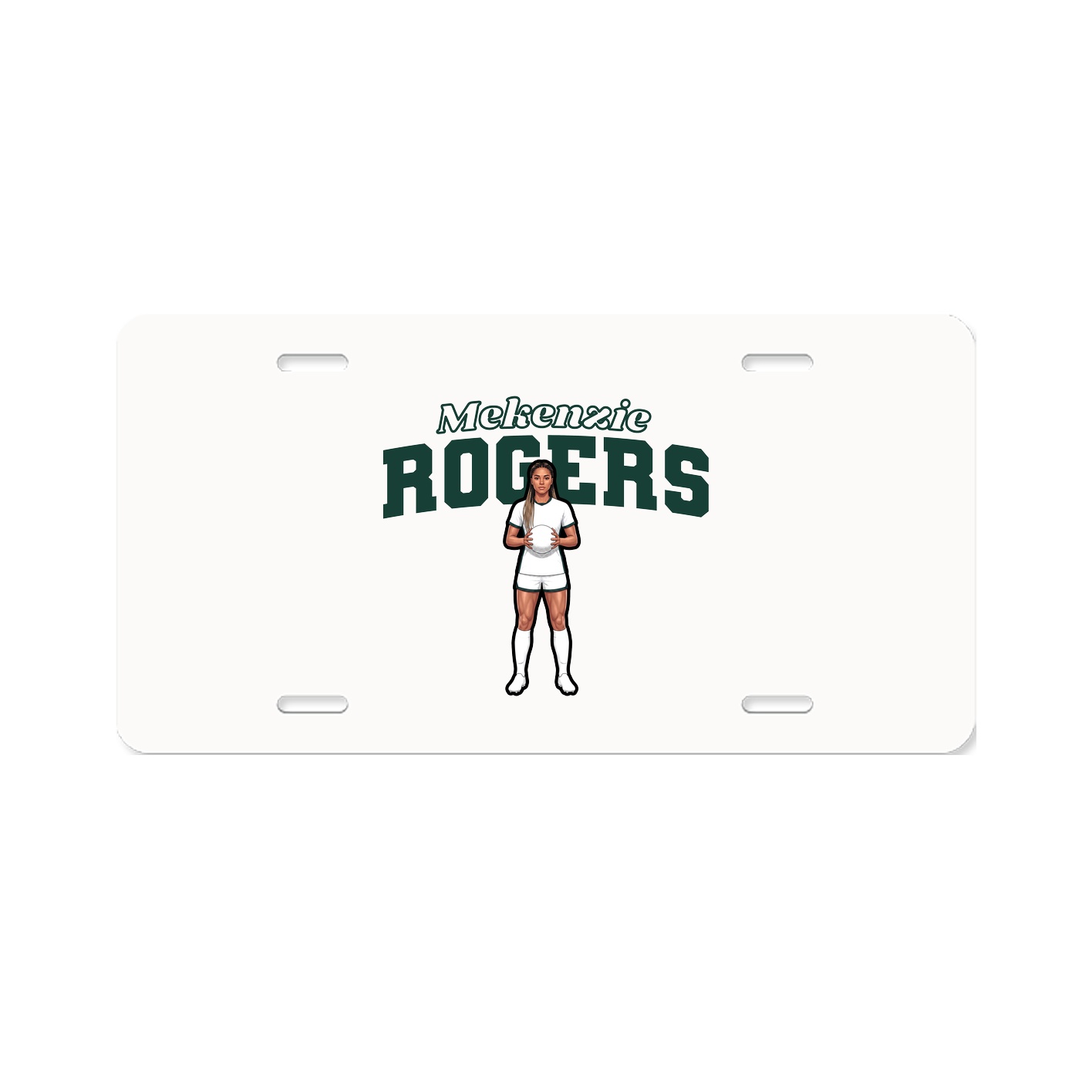 License Plate — Name Arch in Classic