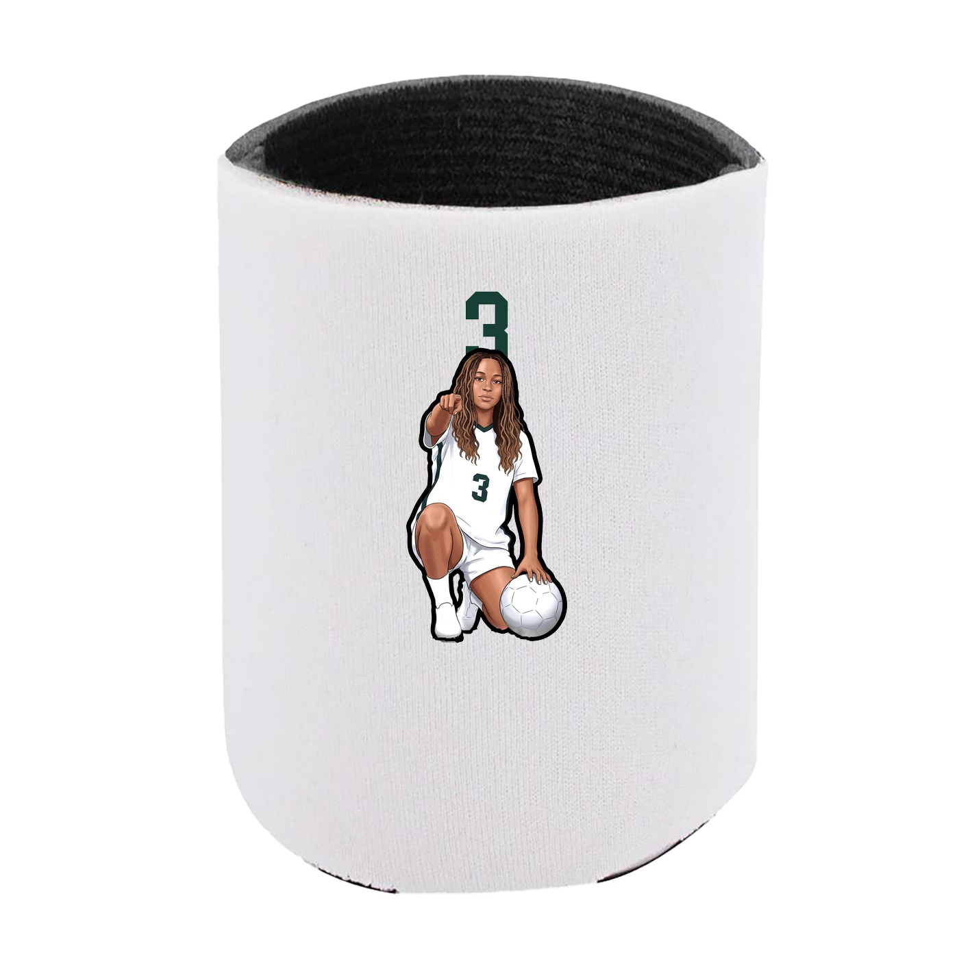 Can Holder — Number Top in White