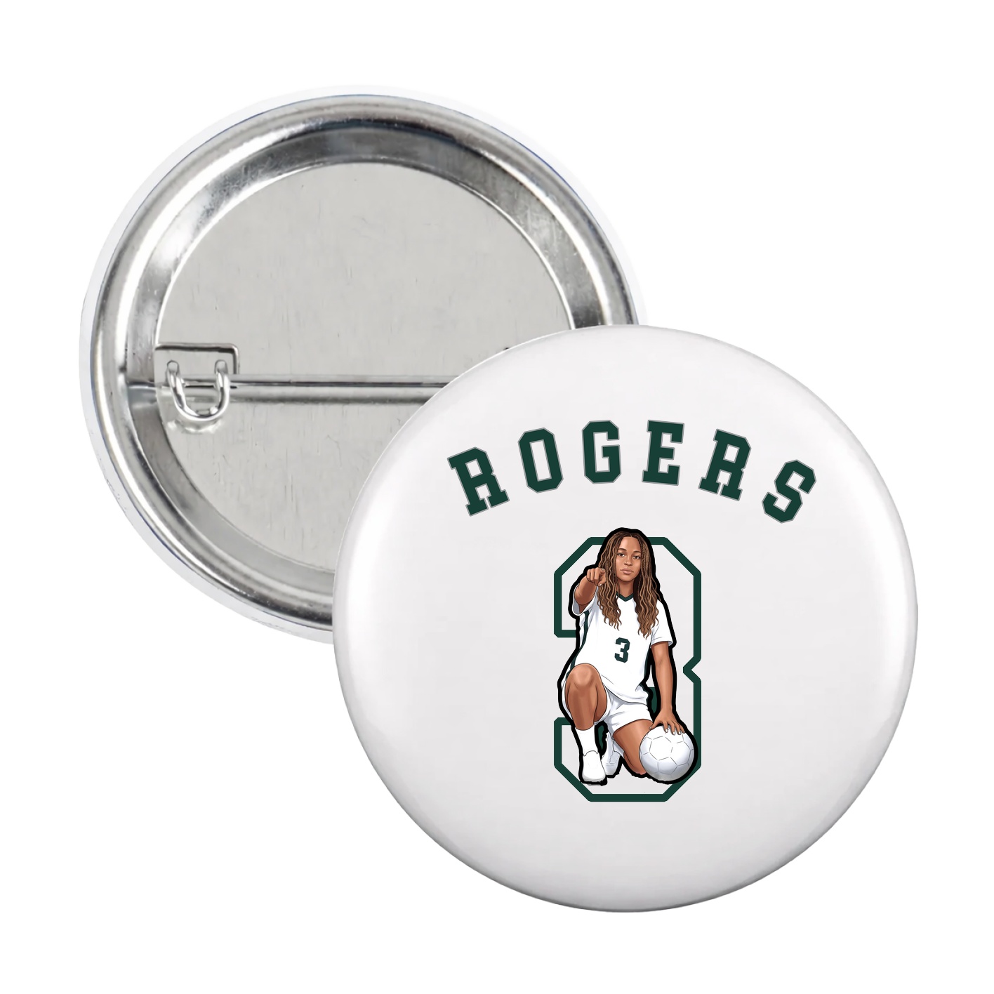 Game Day Button — Shirsey Arch in White
