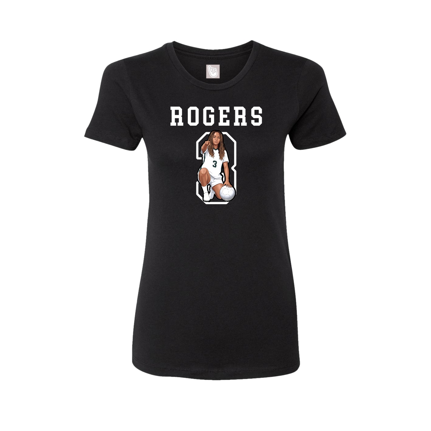 Fitted Women's Tee — Shirsey in Black