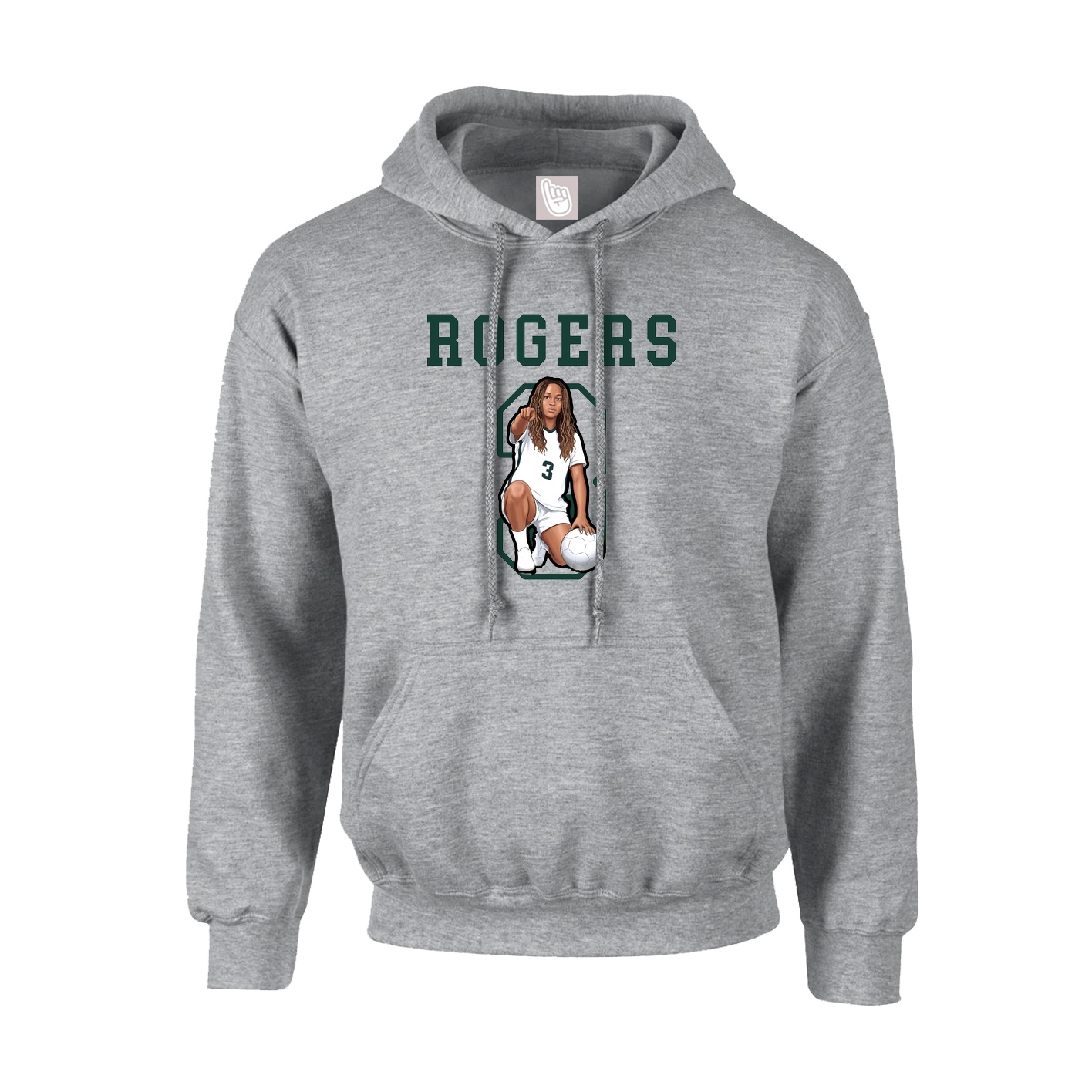 Hoodie — Shirsey in Grey