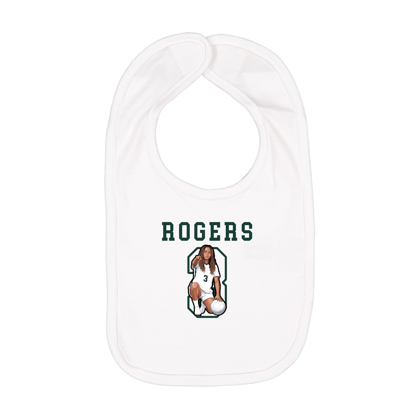 Infant Bib — Shirsey in White