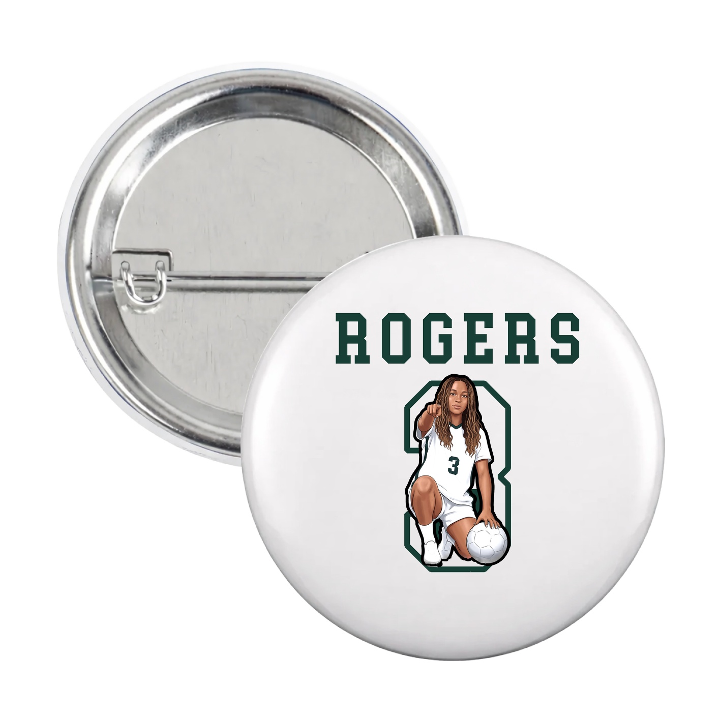 Game Day Button — Shirsey in White