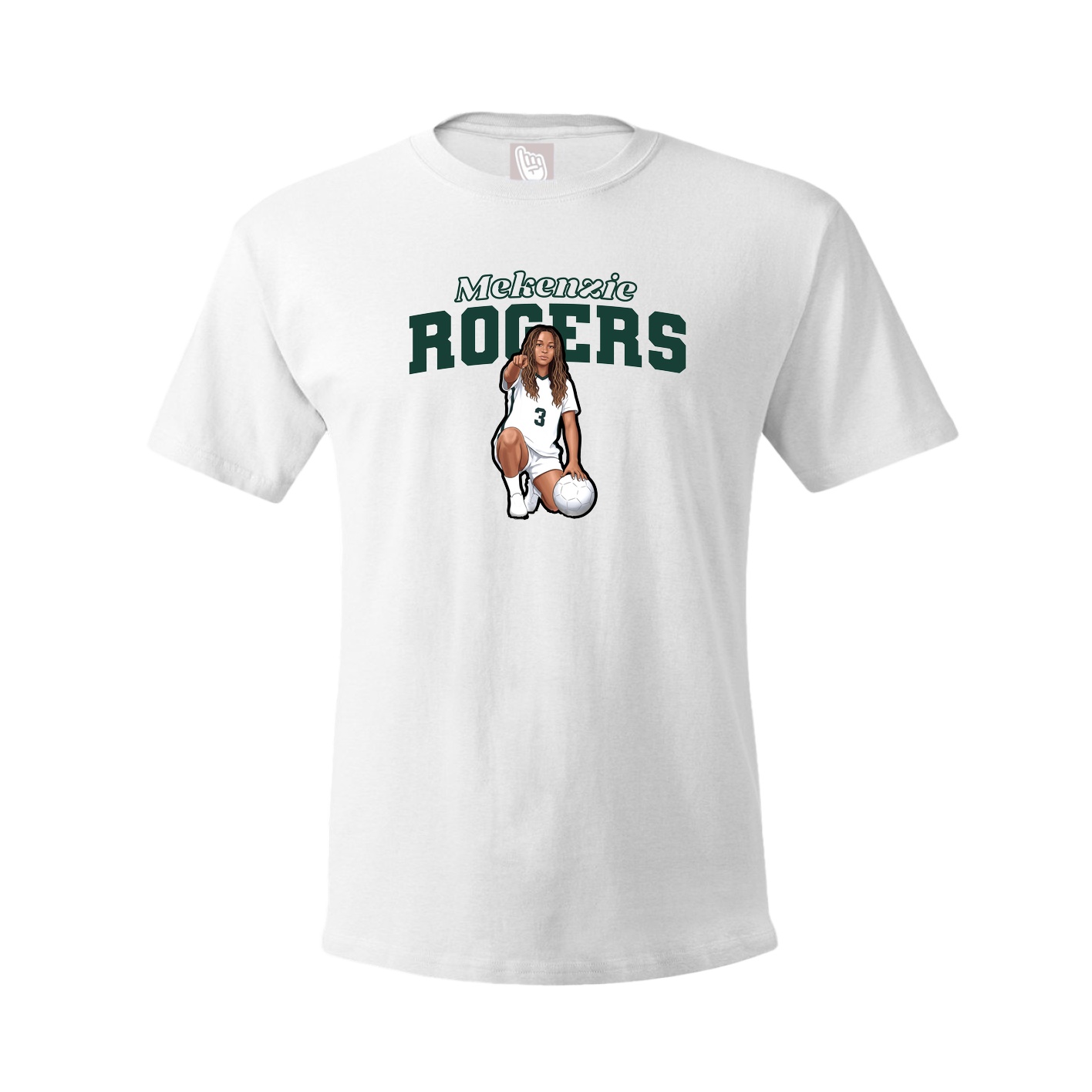 Tee — Name Arch in White