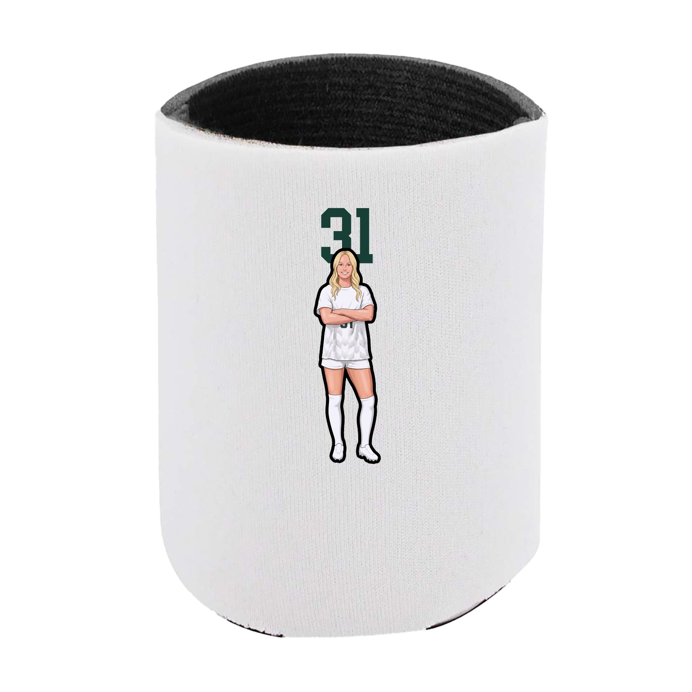 Can Holder — Number Top in White