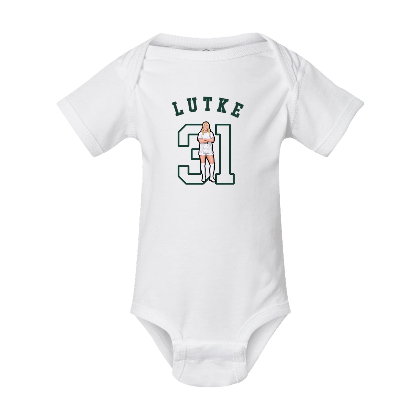 Baby Onesie — Shirsey Arch in White