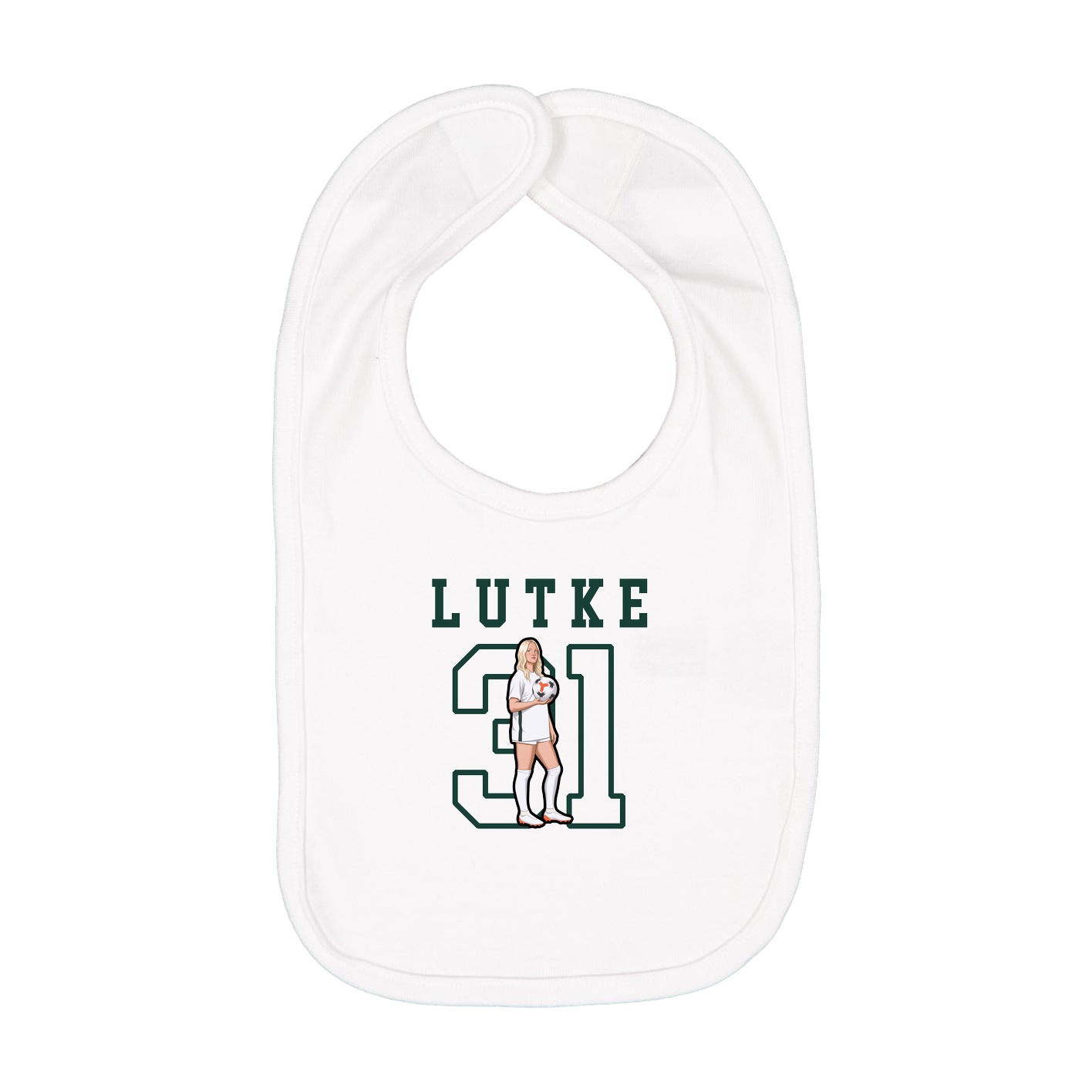 Infant Bib — Shirsey in White