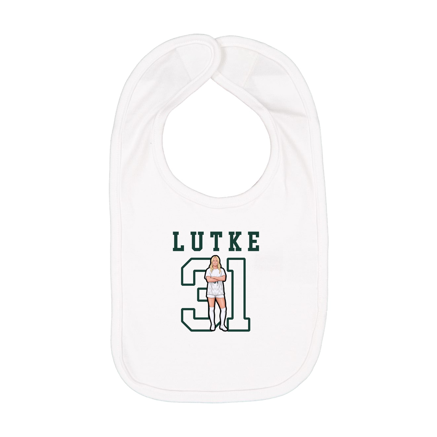 Infant Bib — Shirsey in White
