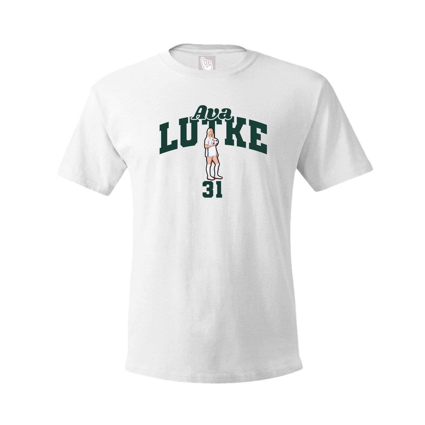 Youth Tee — Signature Arch in White