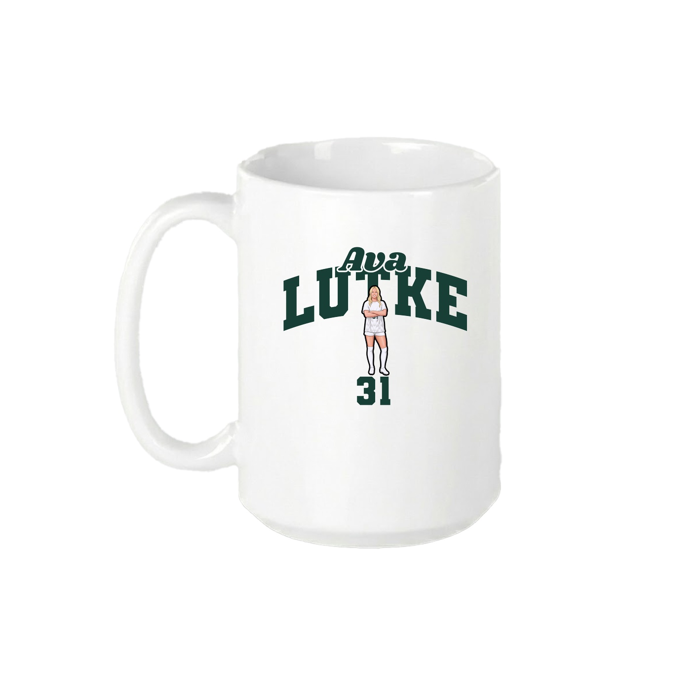 15oz Coffee Mug — Signature Arch in White